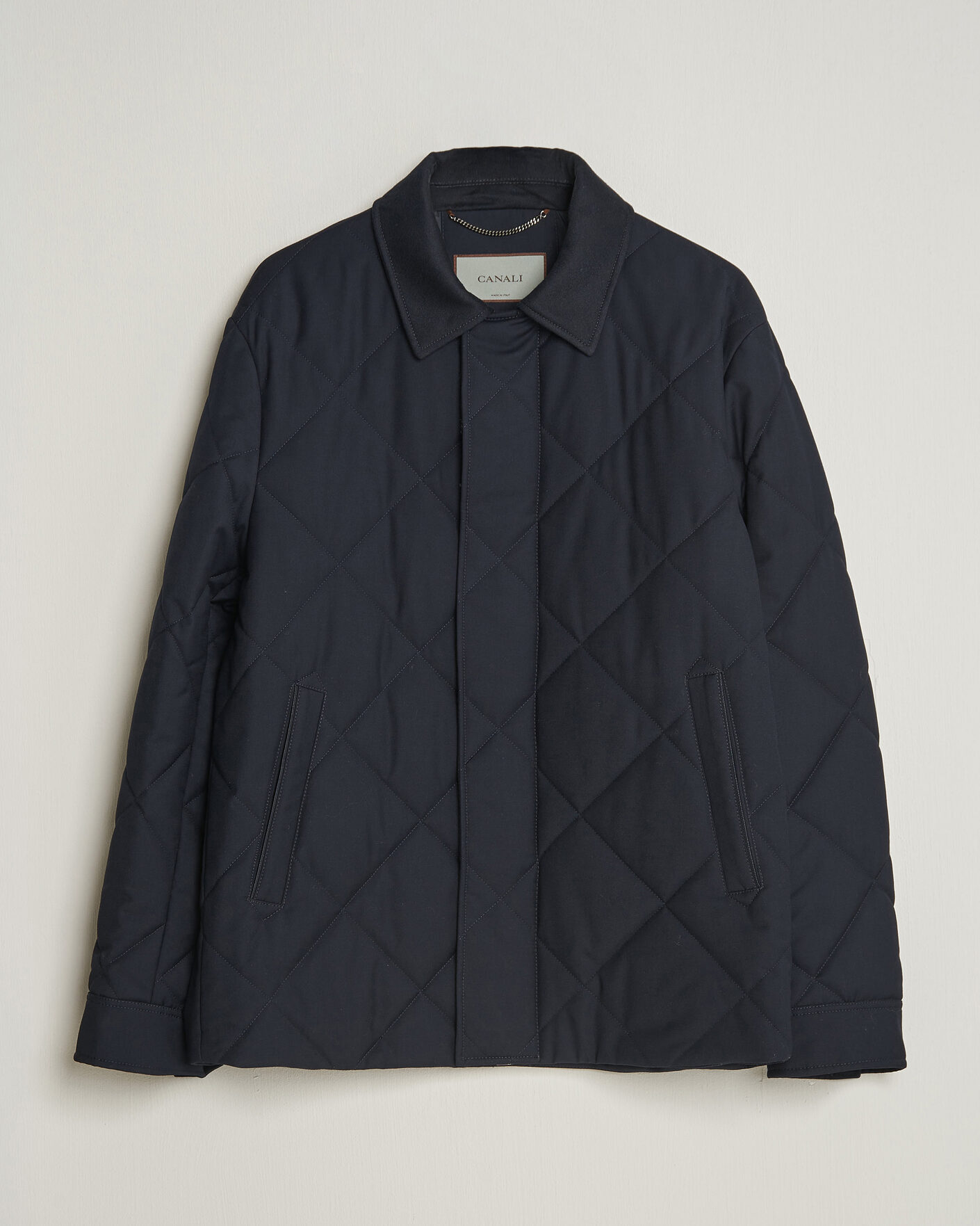 Homme | Manteaux Et Vestes | Canali | Quilted Country Coat Navy
