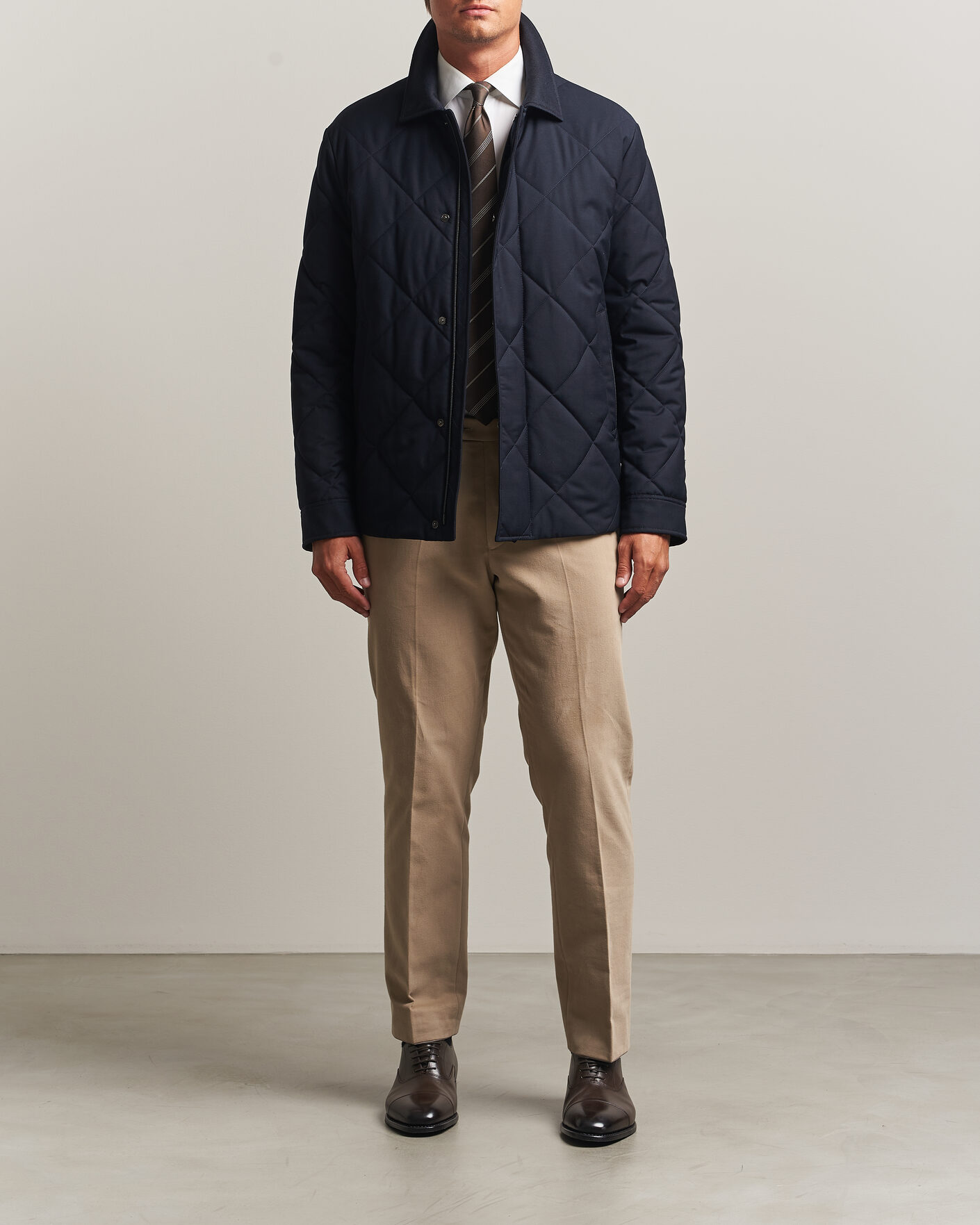 Homme | Manteaux Et Vestes | Canali | Quilted Country Coat Navy
