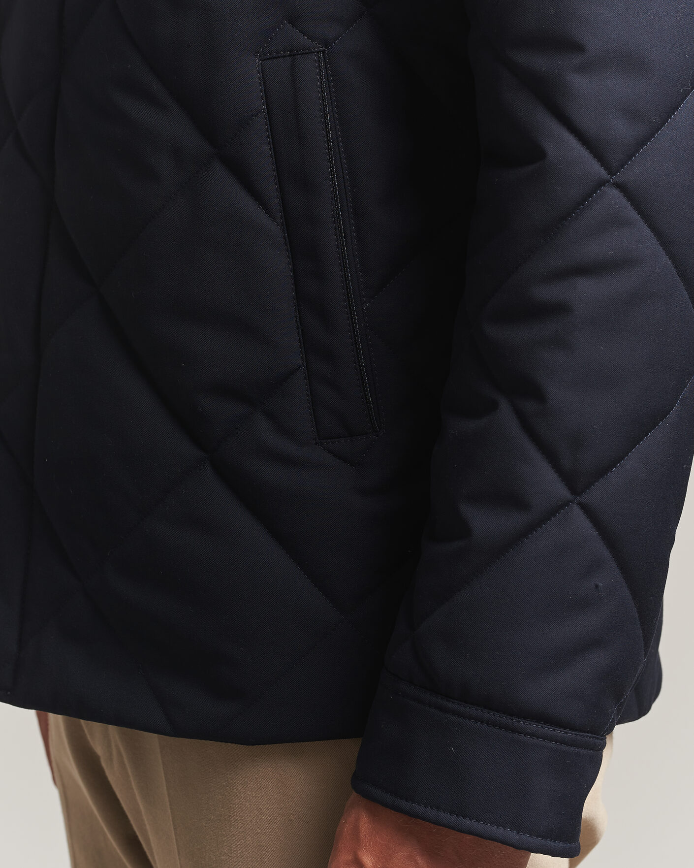 Homme | Manteaux Et Vestes | Canali | Quilted Country Coat Navy