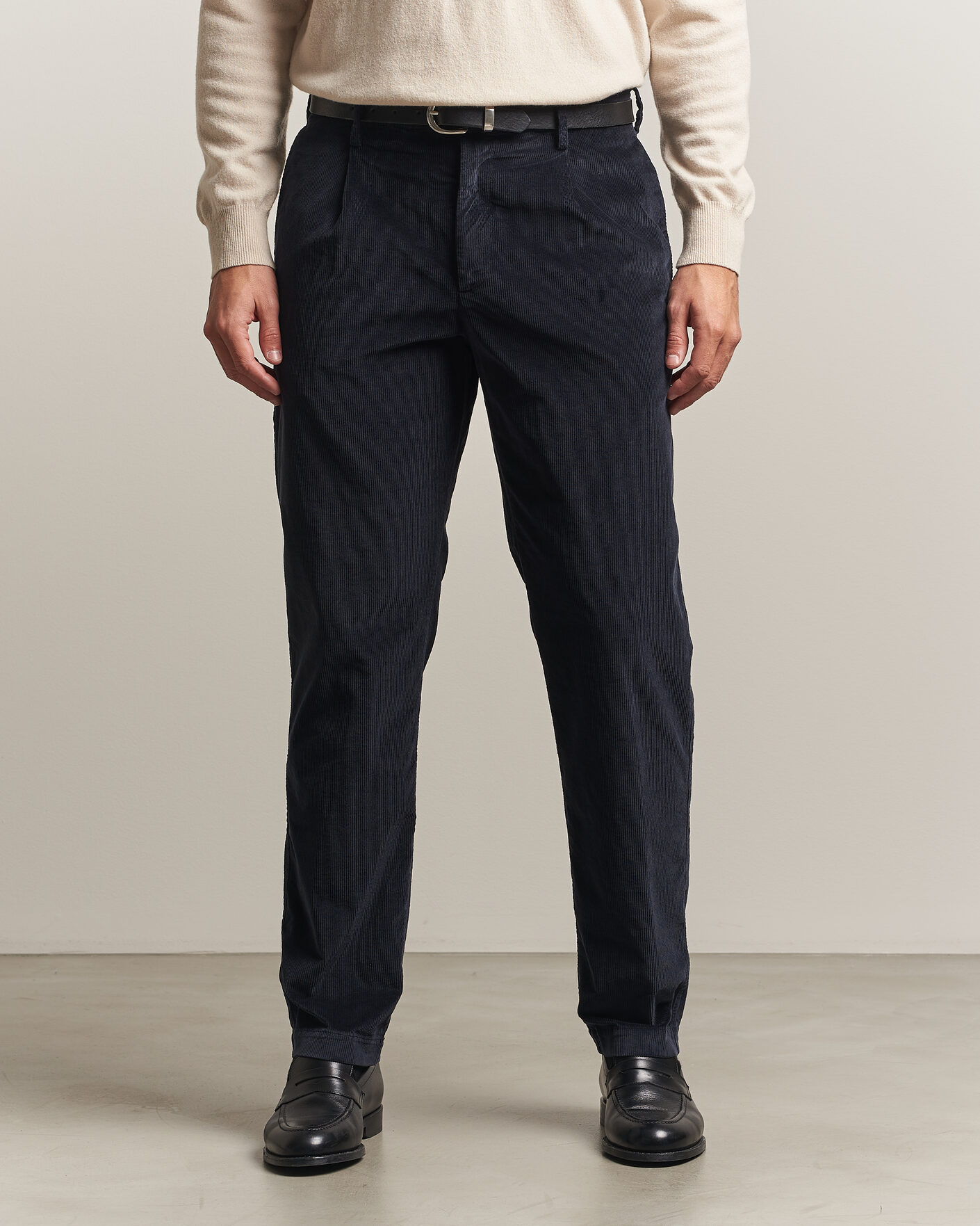 Homme | Pantalons | Canali | Comfort Corduroy Pants Navy
