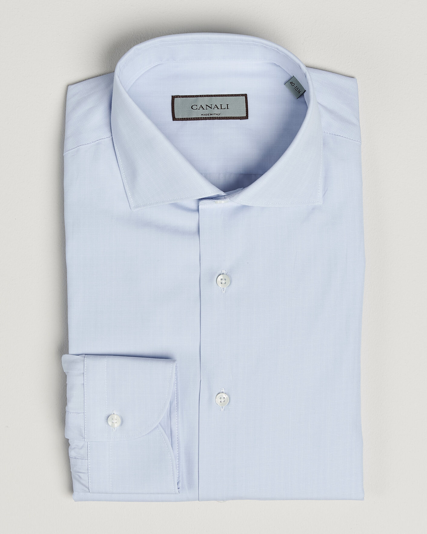 Homme | Chemises | Canali | Slim Fit Dress Shirt Light Blue Check
