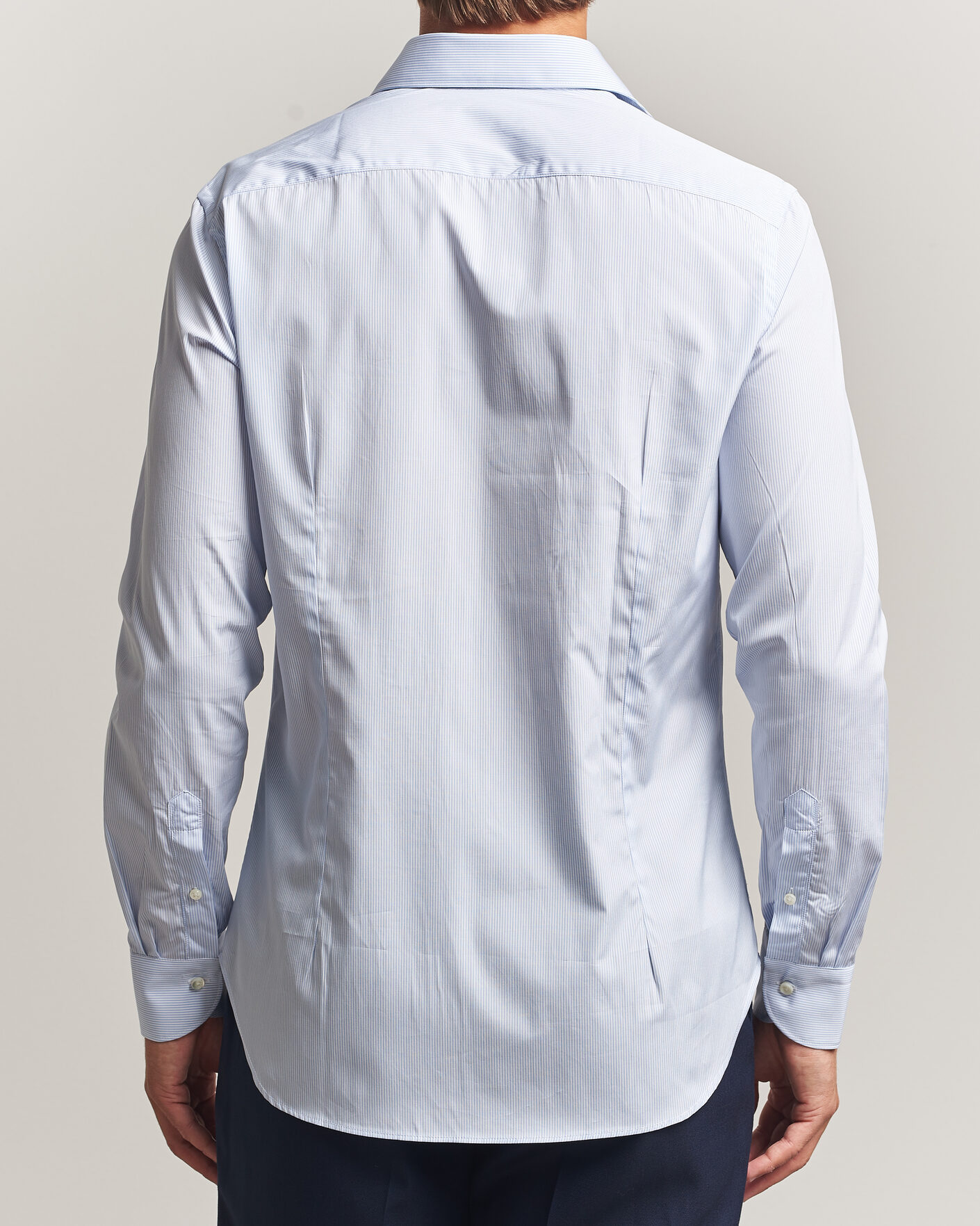 Homme | Chemises | Canali | Slim Fit Dress Shirt Light Blue Stripe