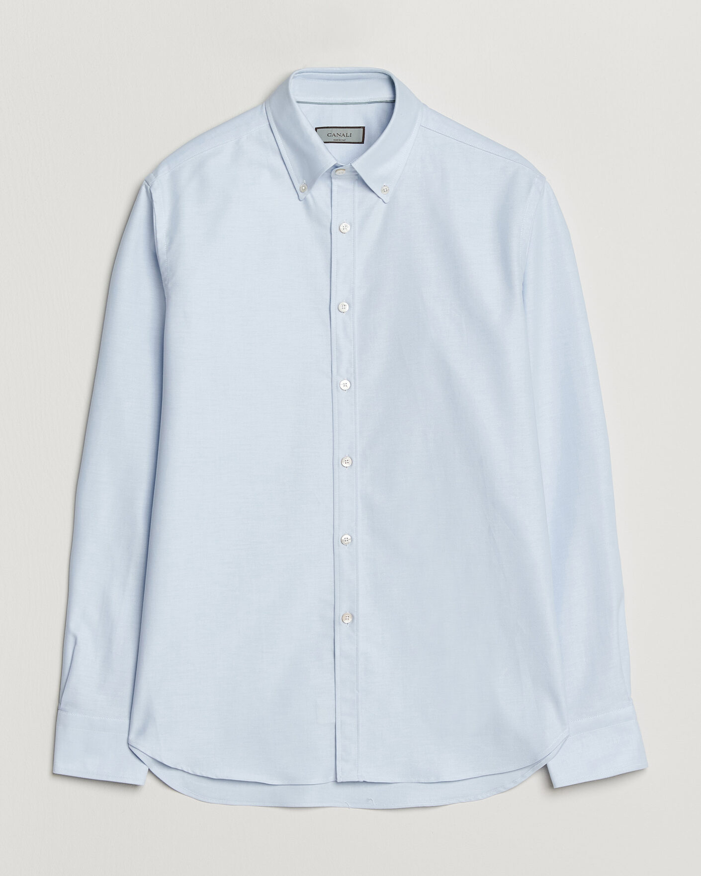 Homme | Chemises | Canali | Oxford Button Down Shirt Light Blue