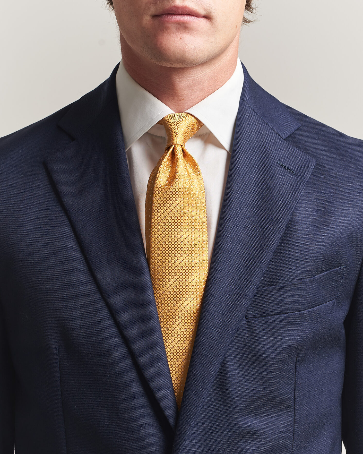 Homme | Cravates | Canali | Jacquard Silk Tie Yellow