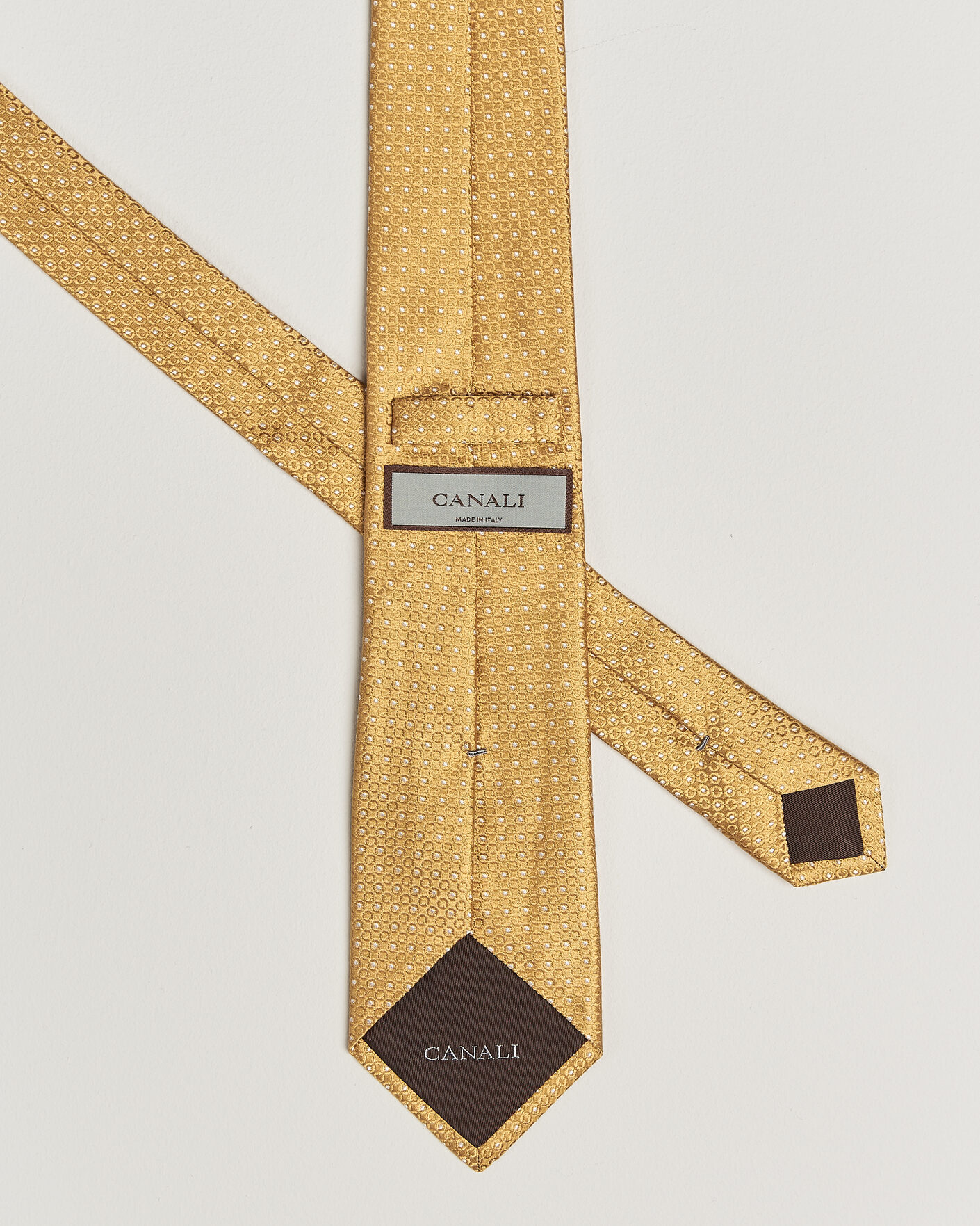 Homme | Cravates | Canali | Jacquard Silk Tie Yellow