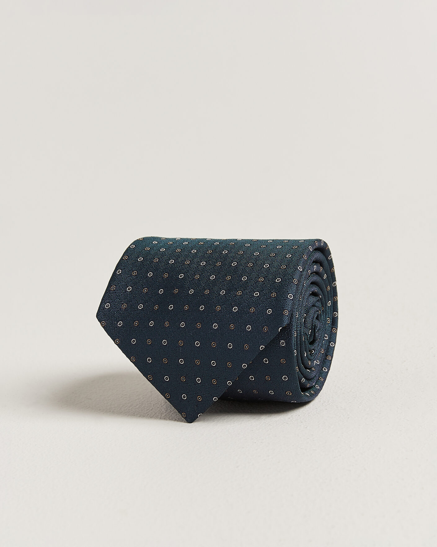Homme | Cravates | Canali | Jacquard Silk Tie Dark Green