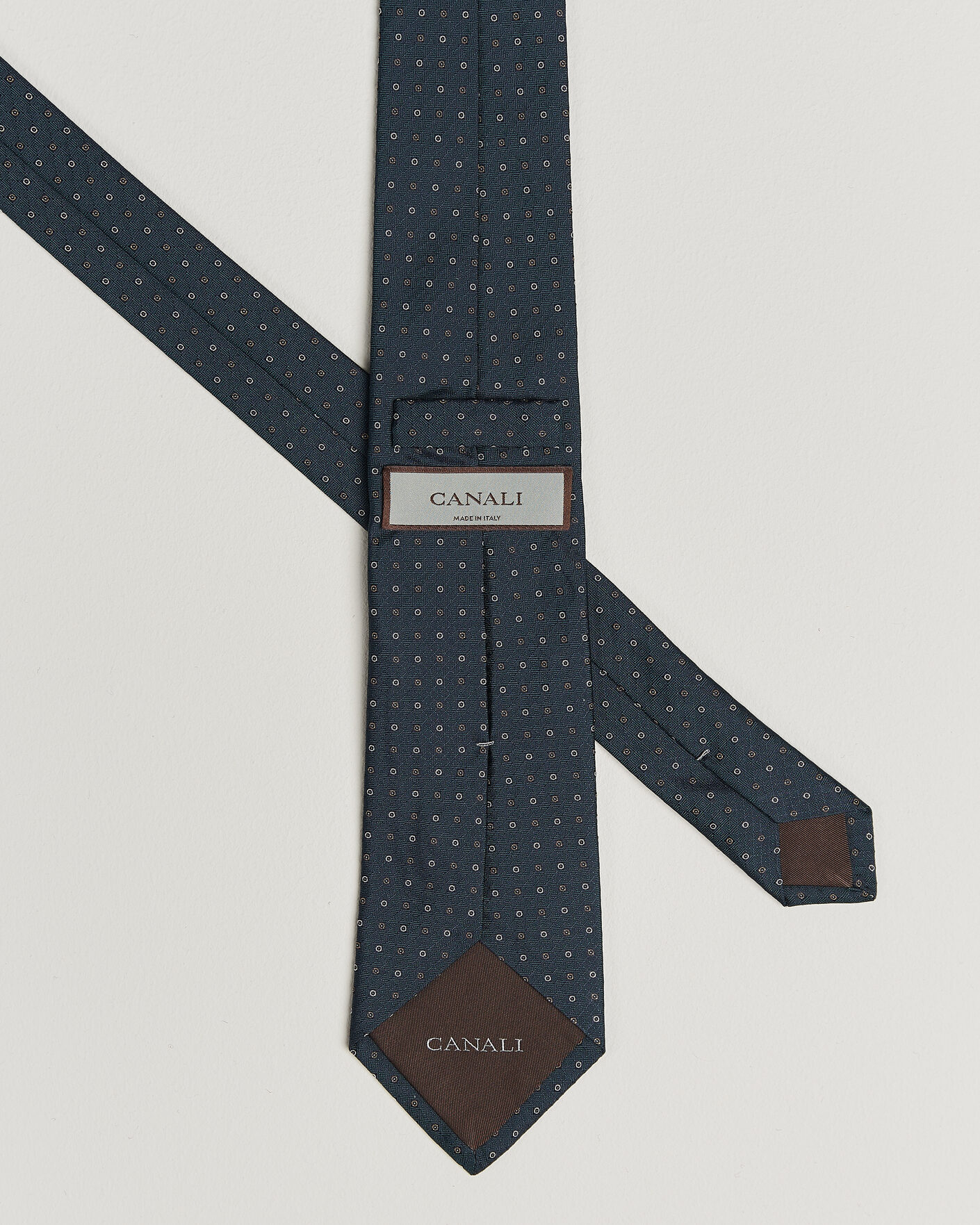 Homme | Cravates | Canali | Jacquard Silk Tie Dark Green