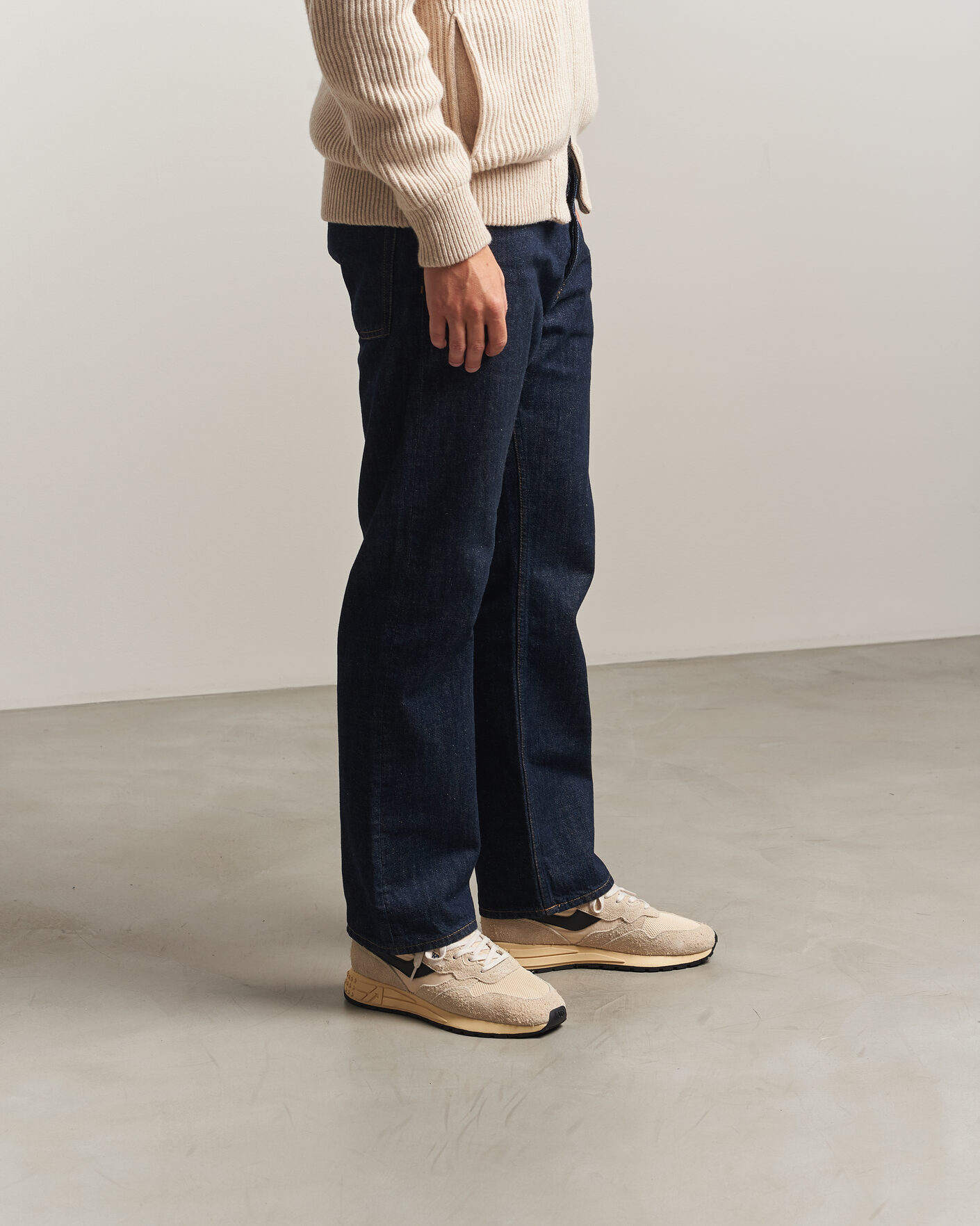 Homme | Baskets | Autry | Reelwind Running Sneaker Ecru/Black