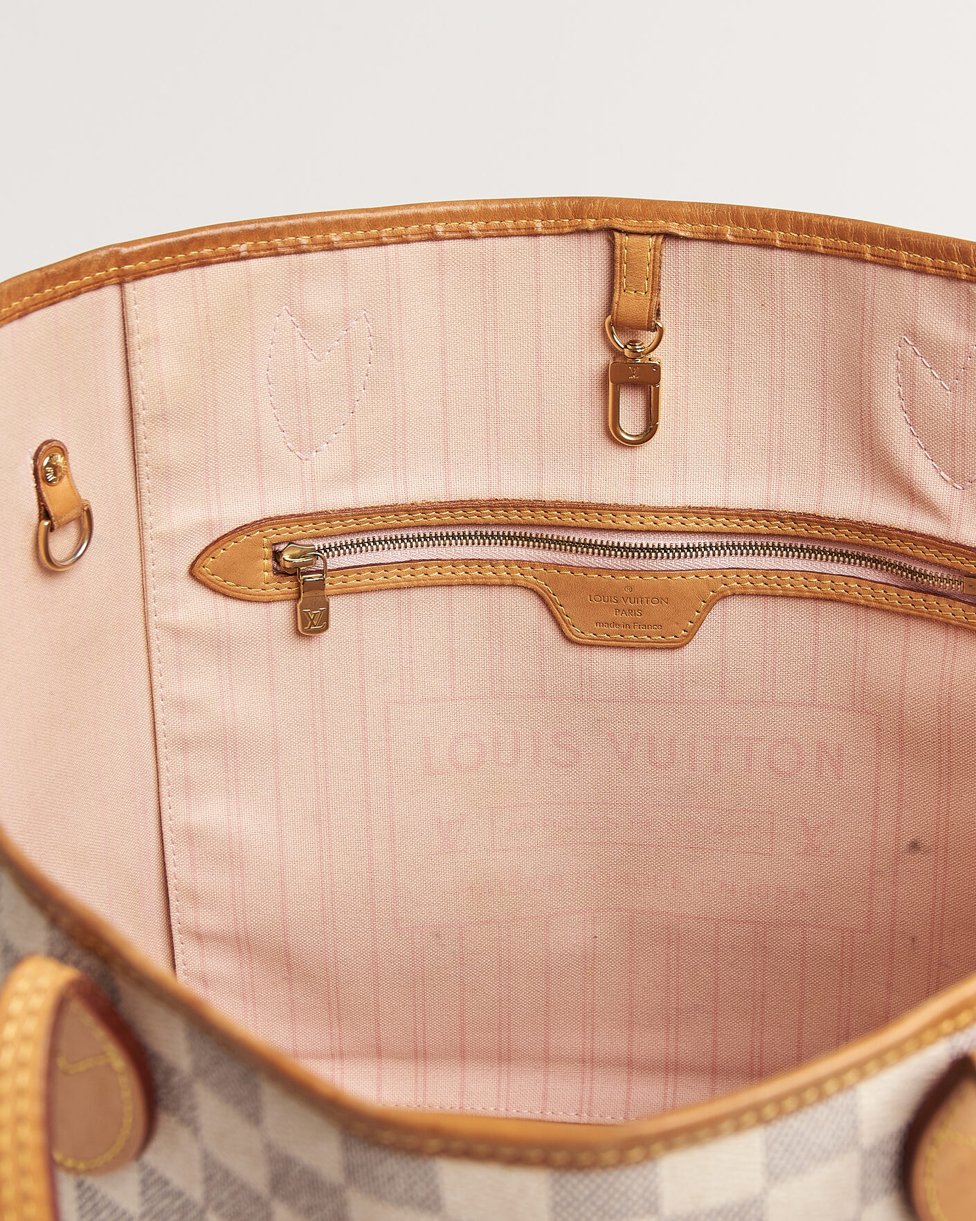 Homme | Pre-Owned & Vintage Bags | Louis Vuitton Pre-Owned | Neverfull MM Damier Azur
