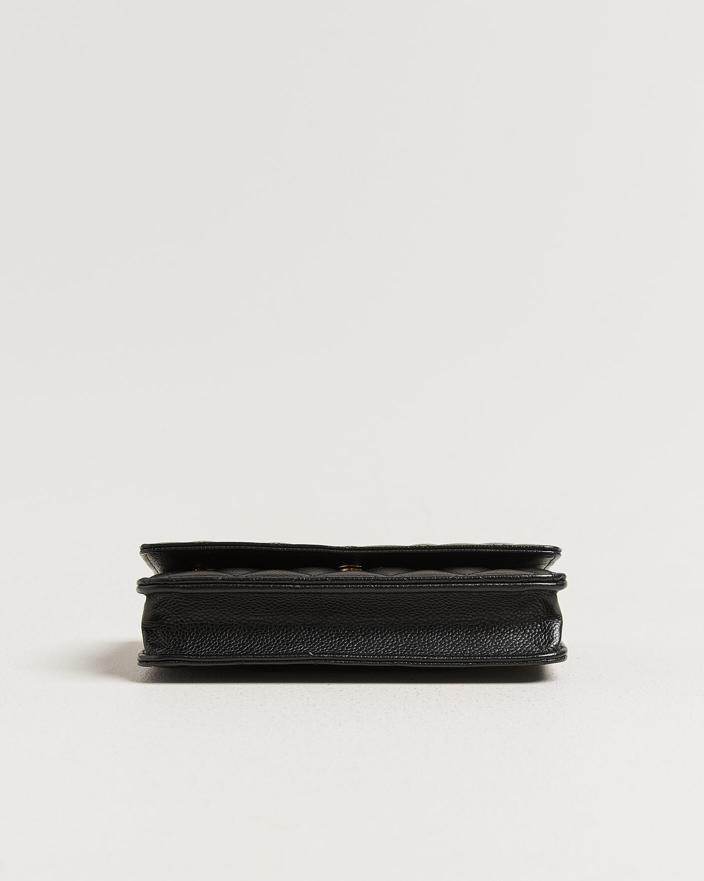 Homme | Pre-Owned & Vintage Bags | Chanel Pre-Owned | Wallet On Chain Caviar Leather Black
