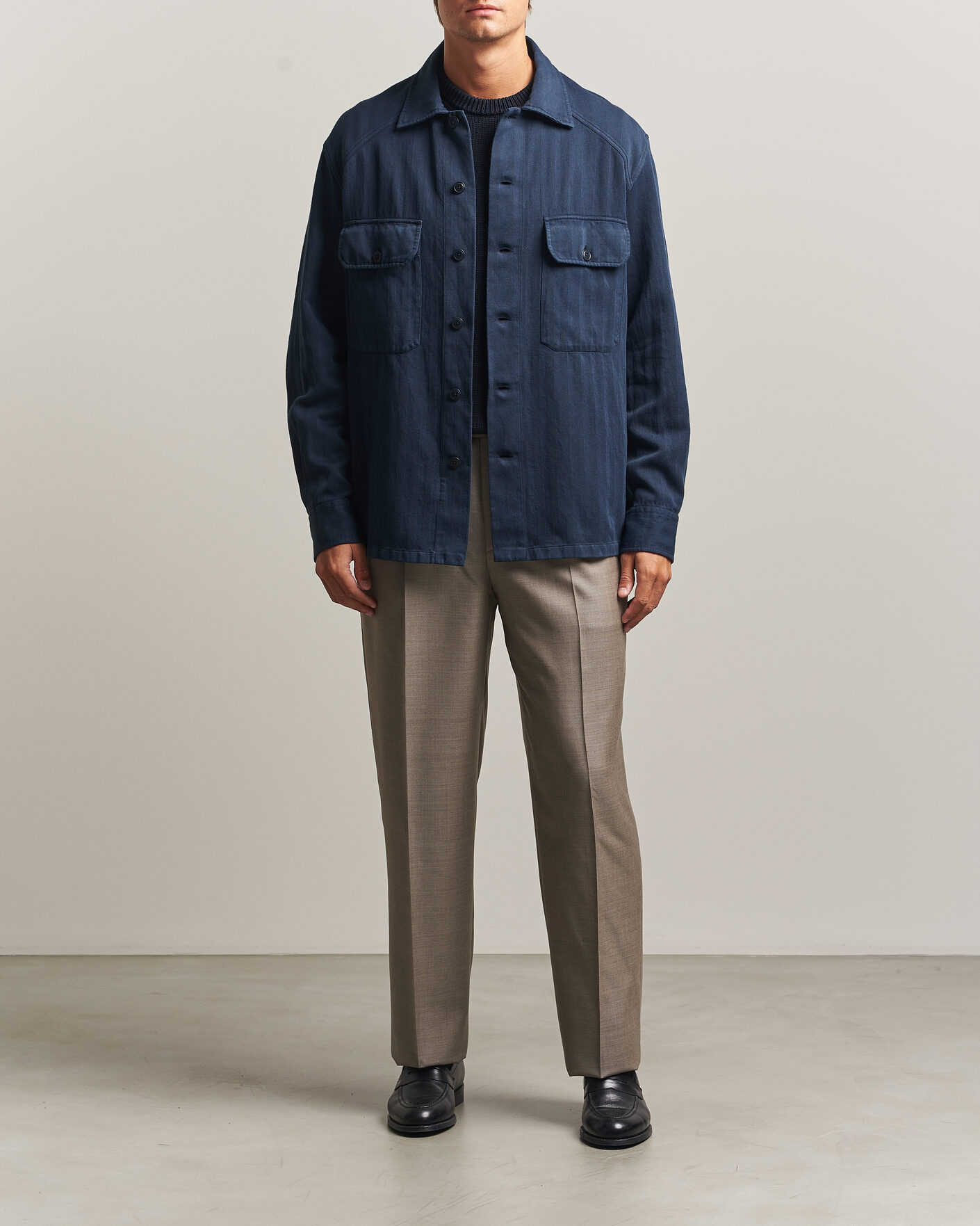 Homme | Chemises | Ralph Lauren Purple Label | Long Sleeve Shirt Racing Navy