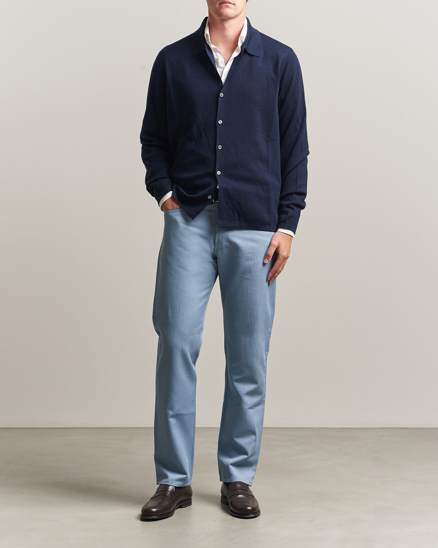 Homme | Pulls Et Tricots | Ralph Lauren Purple Label | Milano Stich Cardigan Racing Navy