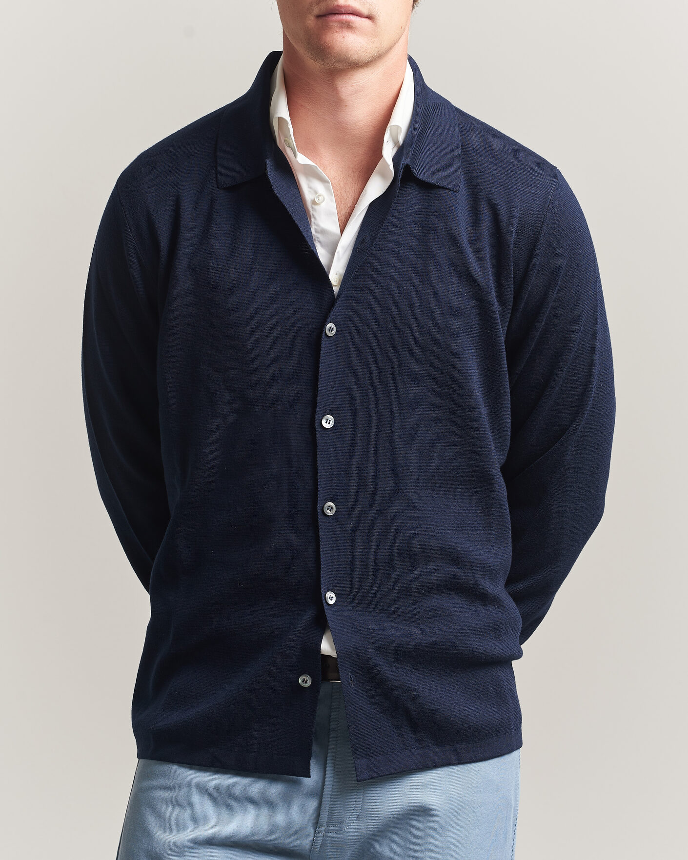 Homme | Pulls Et Tricots | Ralph Lauren Purple Label | Milano Stich Cardigan Racing Navy