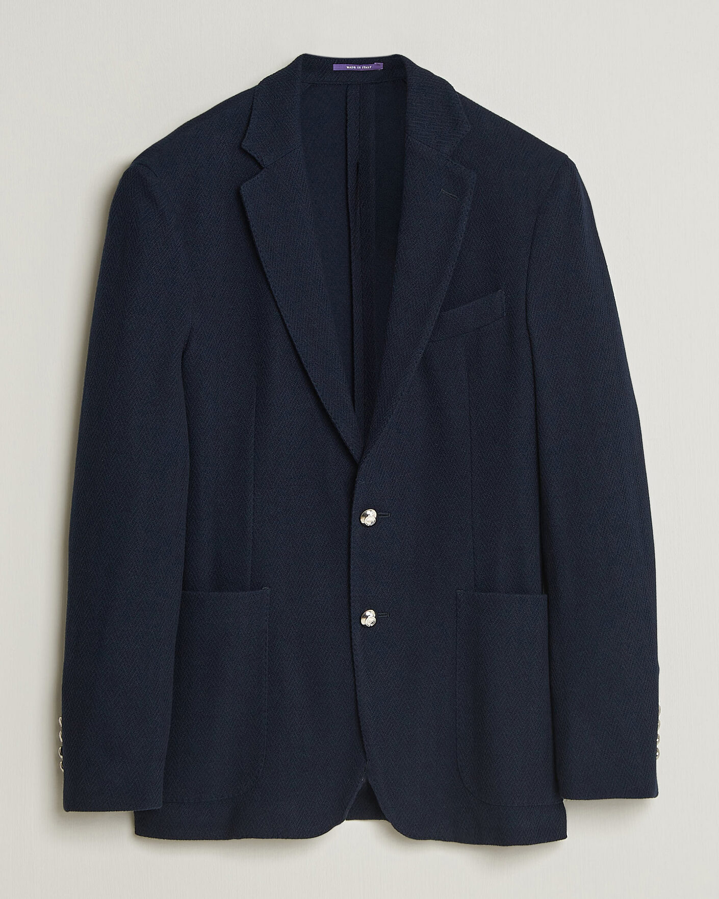 Homme | Blazers | Ralph Lauren Purple Label | Cashmere/Silk Herringbone Blazer Navy