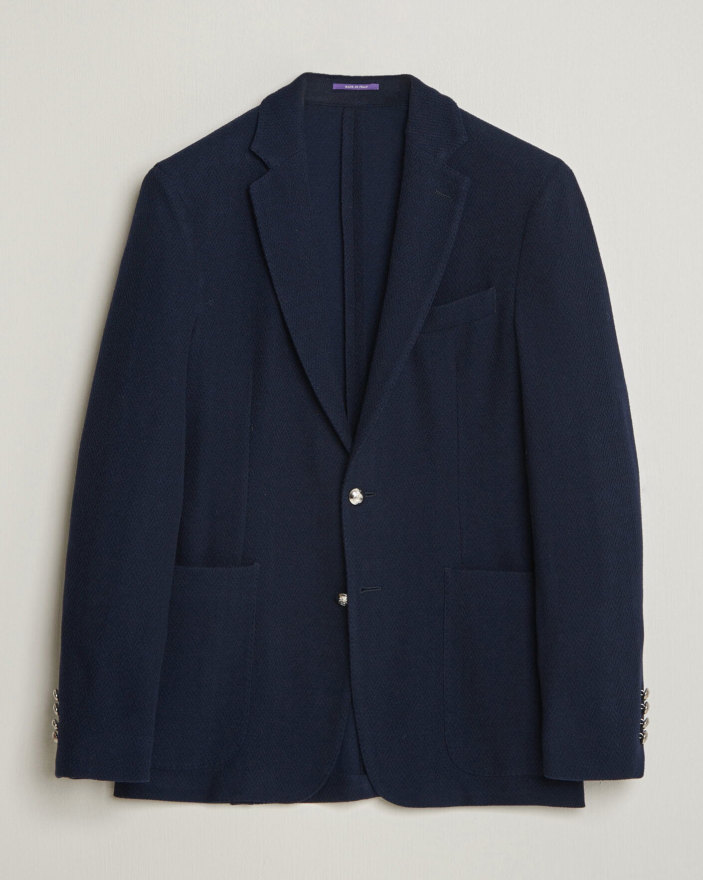 Homme | Blazers | Ralph Lauren Purple Label | Cashmere/Silk Herringbone Blazer Navy