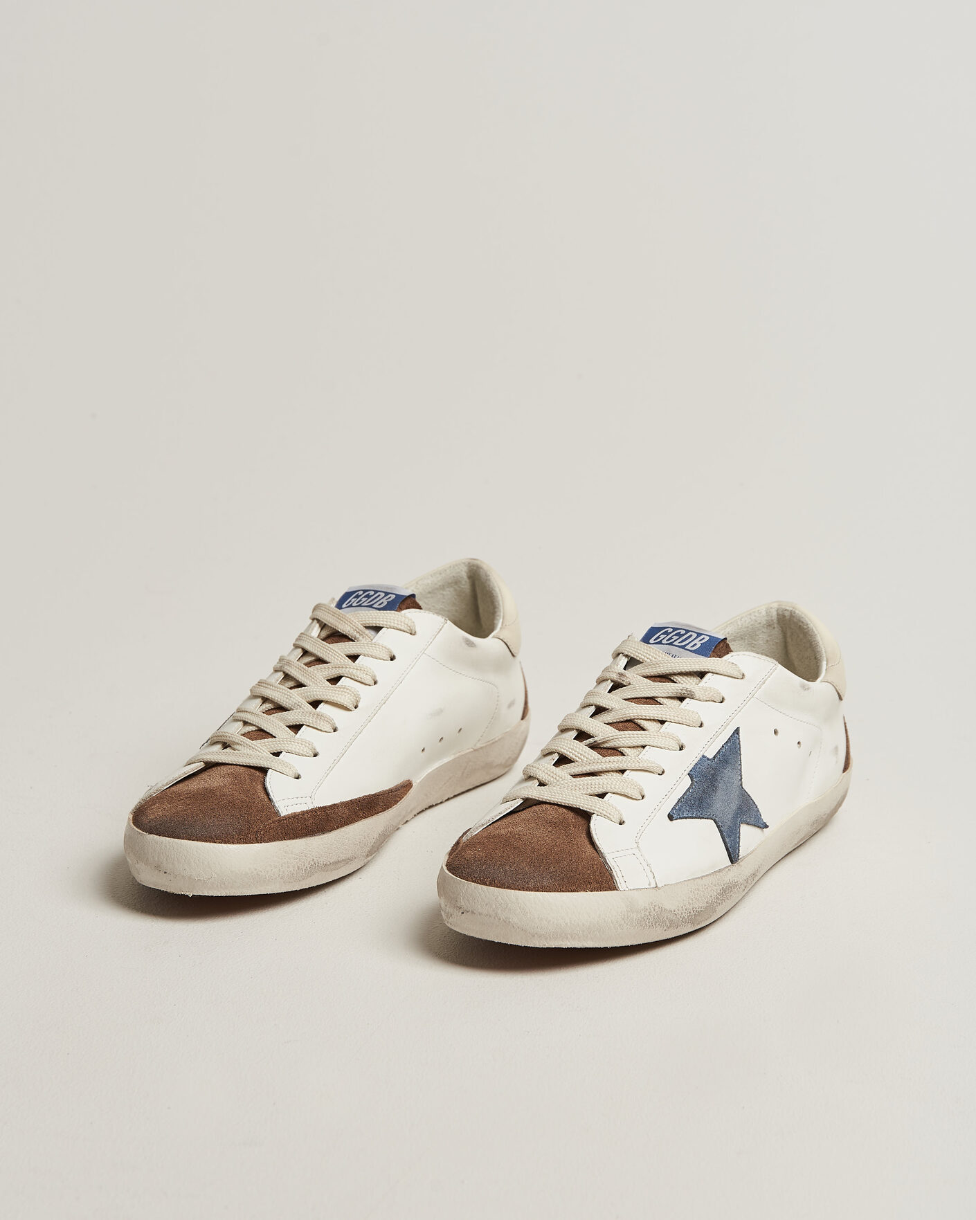 Homme | Baskets | Golden Goose | Super-Star Sneakers White/Denim