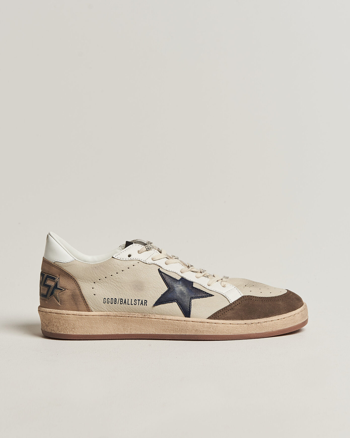 Homme | Baskets | Golden Goose | Ball Star Sneakers Cream/Grey