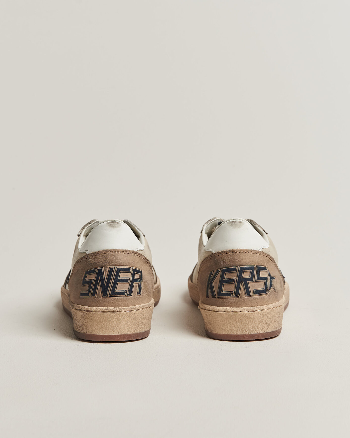 Homme | Baskets | Golden Goose | Ball Star Sneakers Cream/Grey