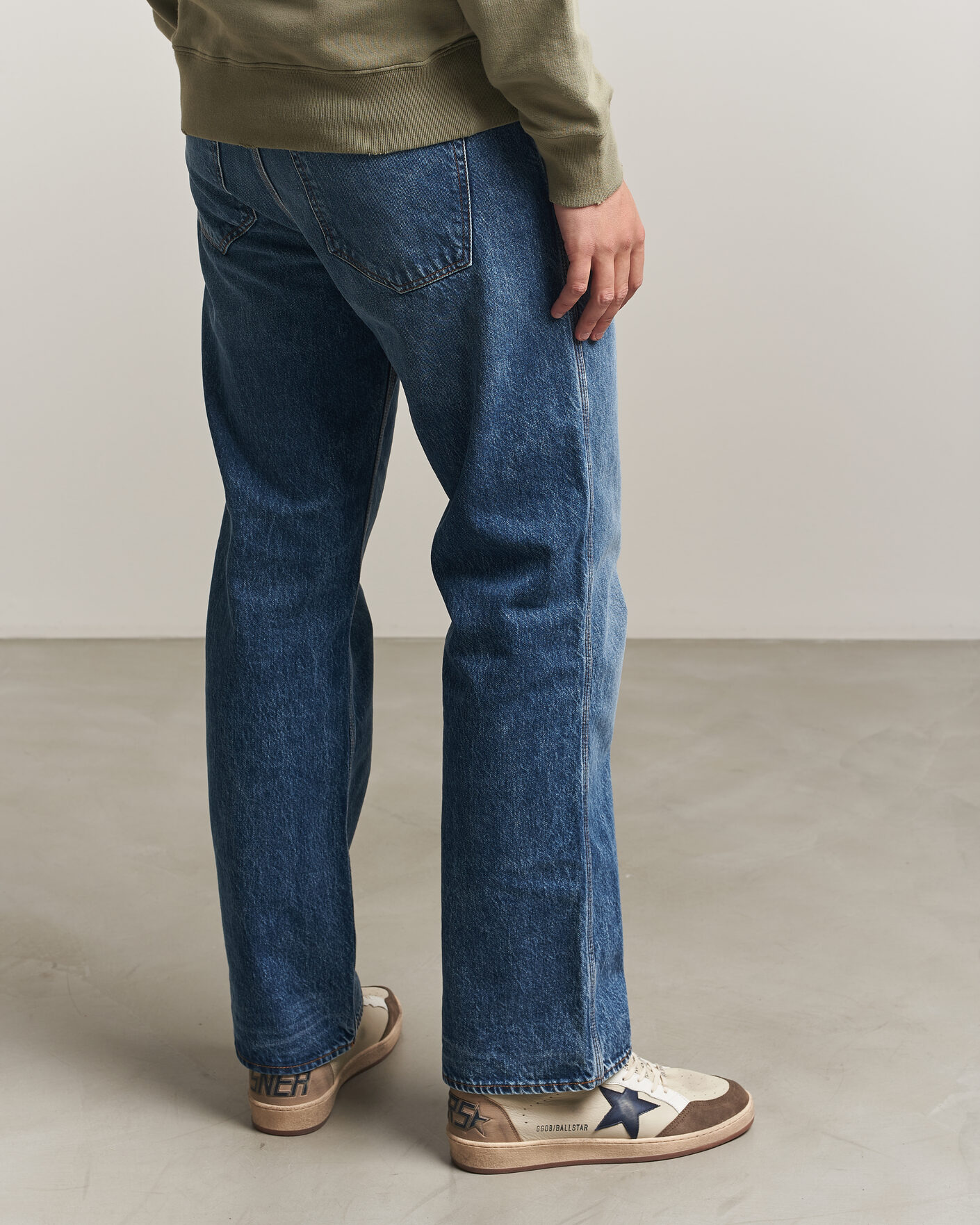 Homme | Baskets | Golden Goose | Ball Star Sneakers Cream/Grey