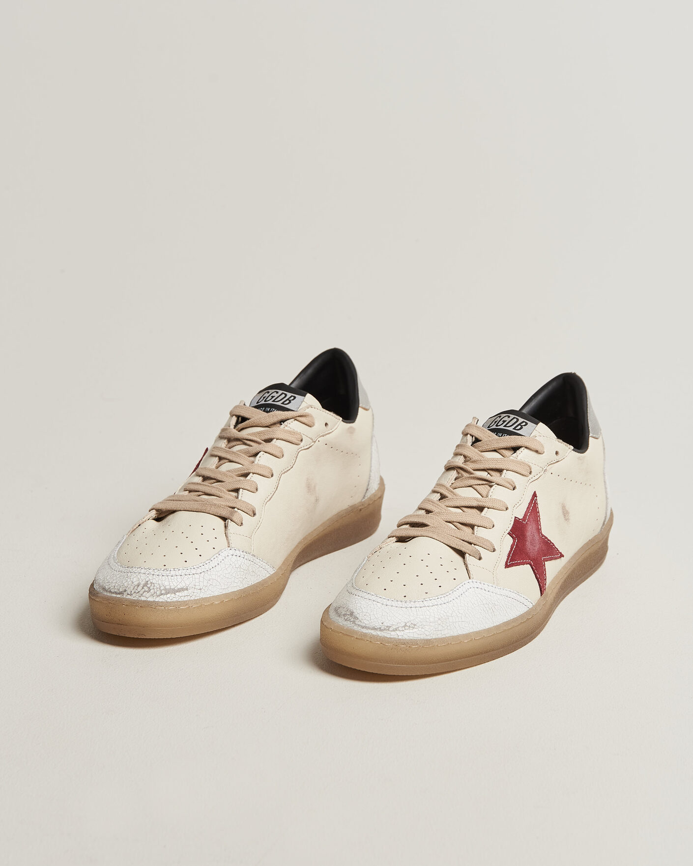 Homme | Baskets | Golden Goose | Ball Star Sneakers White/Red