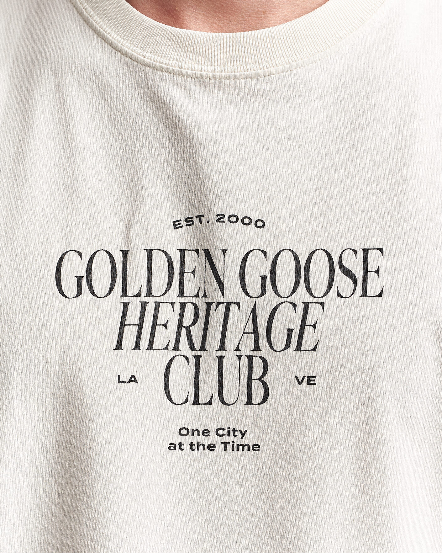 Homme | T-shirts | Golden Goose | Journey Print T-Shirt Heritage White