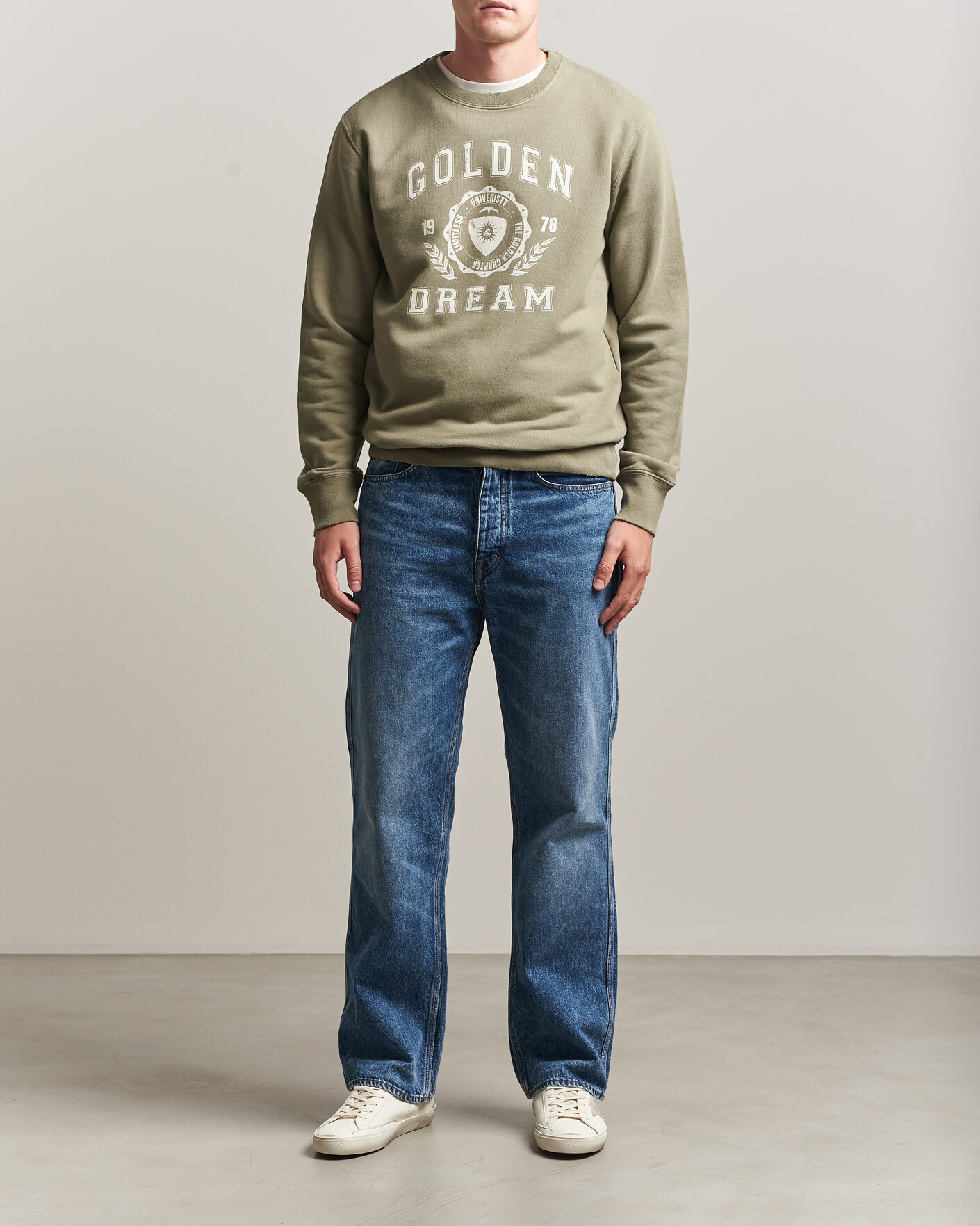 Homme | Pulls Et Tricots | Golden Goose | Garment Dyed Sweatshirt Vintage Kalamata