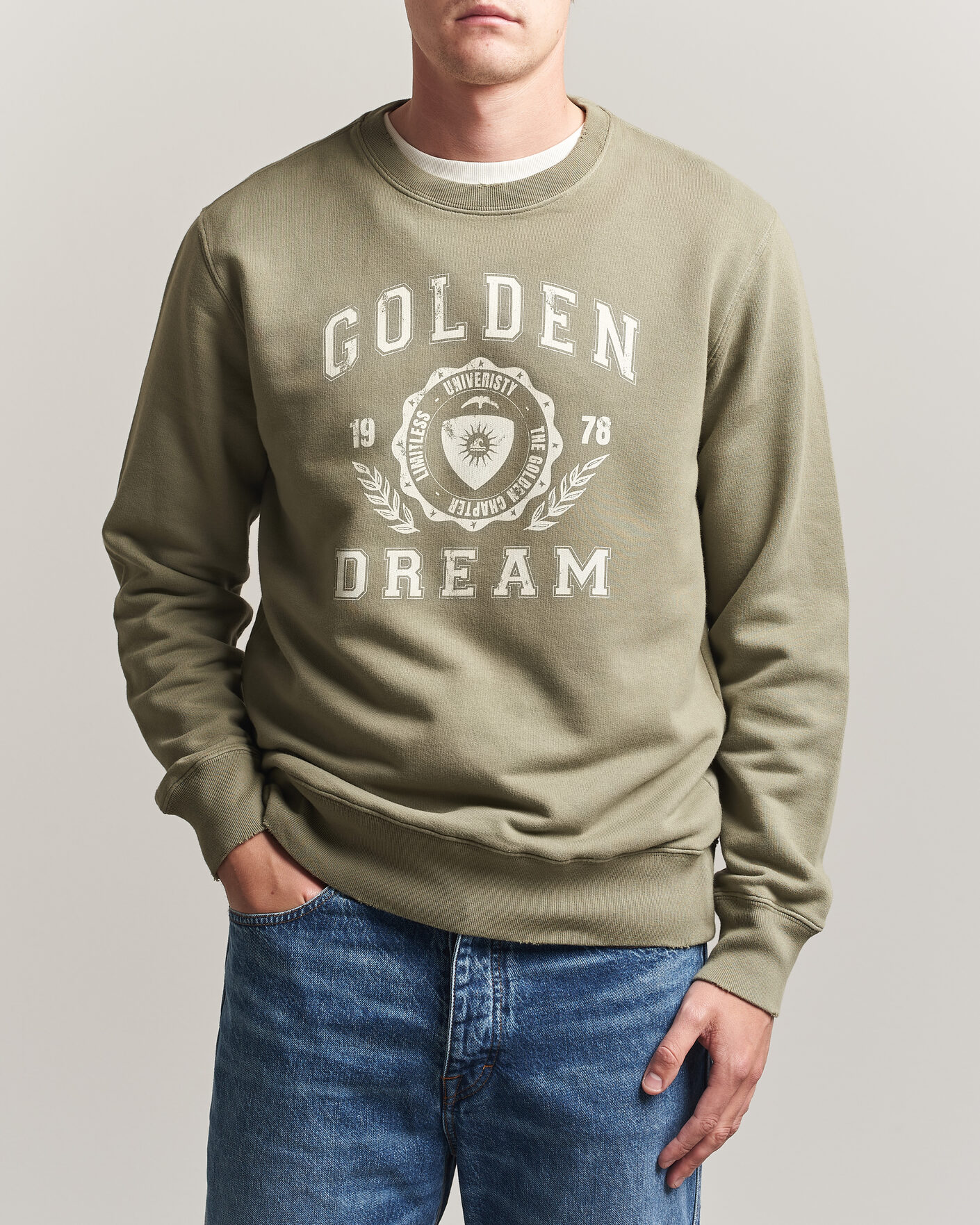 Homme | Pulls Et Tricots | Golden Goose | Garment Dyed Sweatshirt Vintage Kalamata