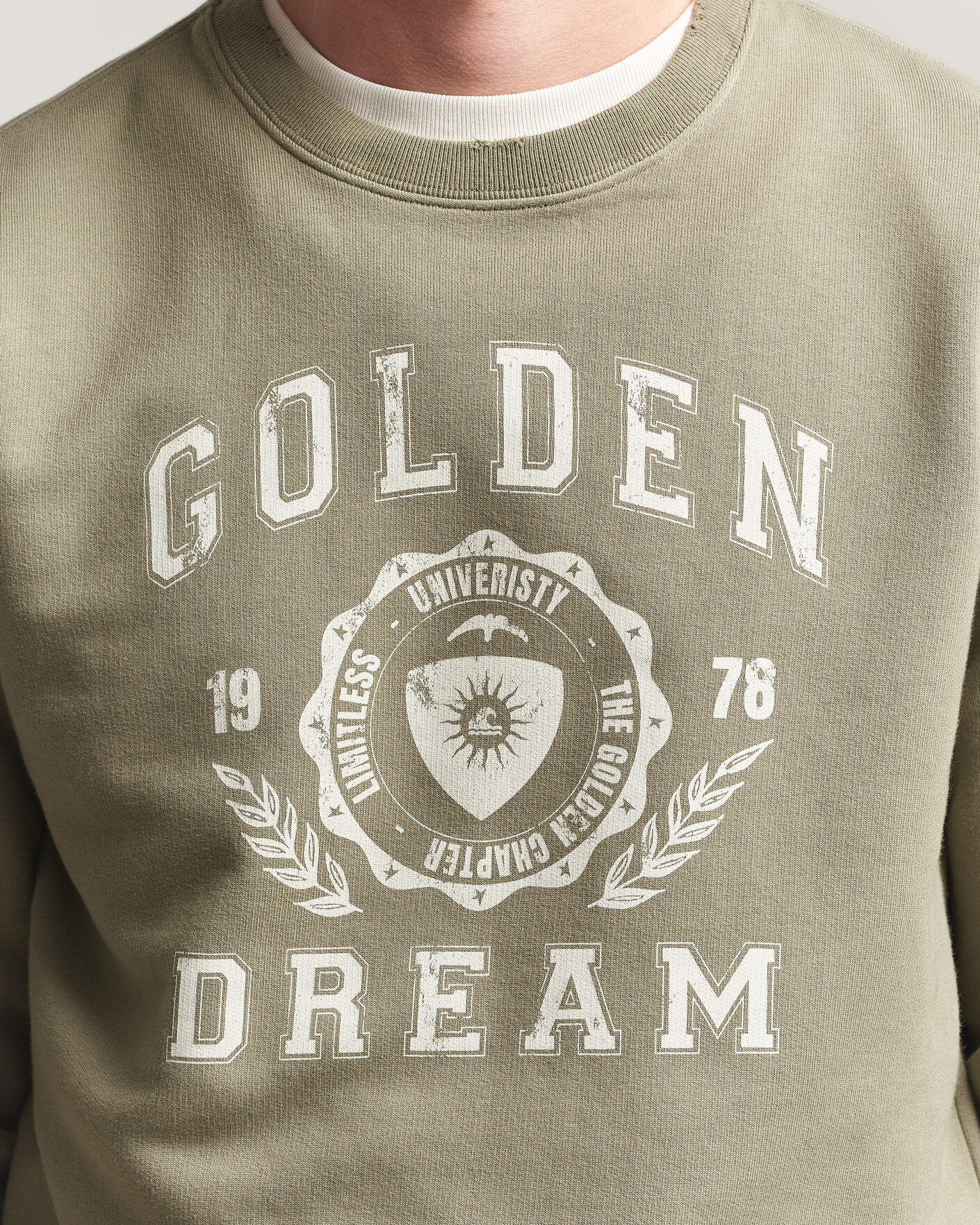 Homme | Pulls Et Tricots | Golden Goose | Garment Dyed Sweatshirt Vintage Kalamata