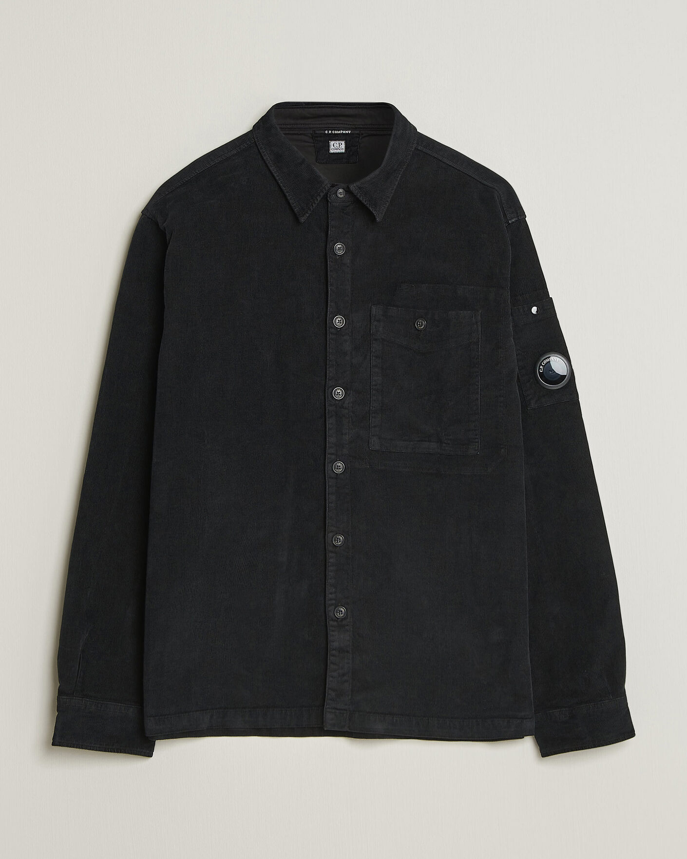 Homme | Chemises | C.P. Company | Corduroy Lens Overshirt Black