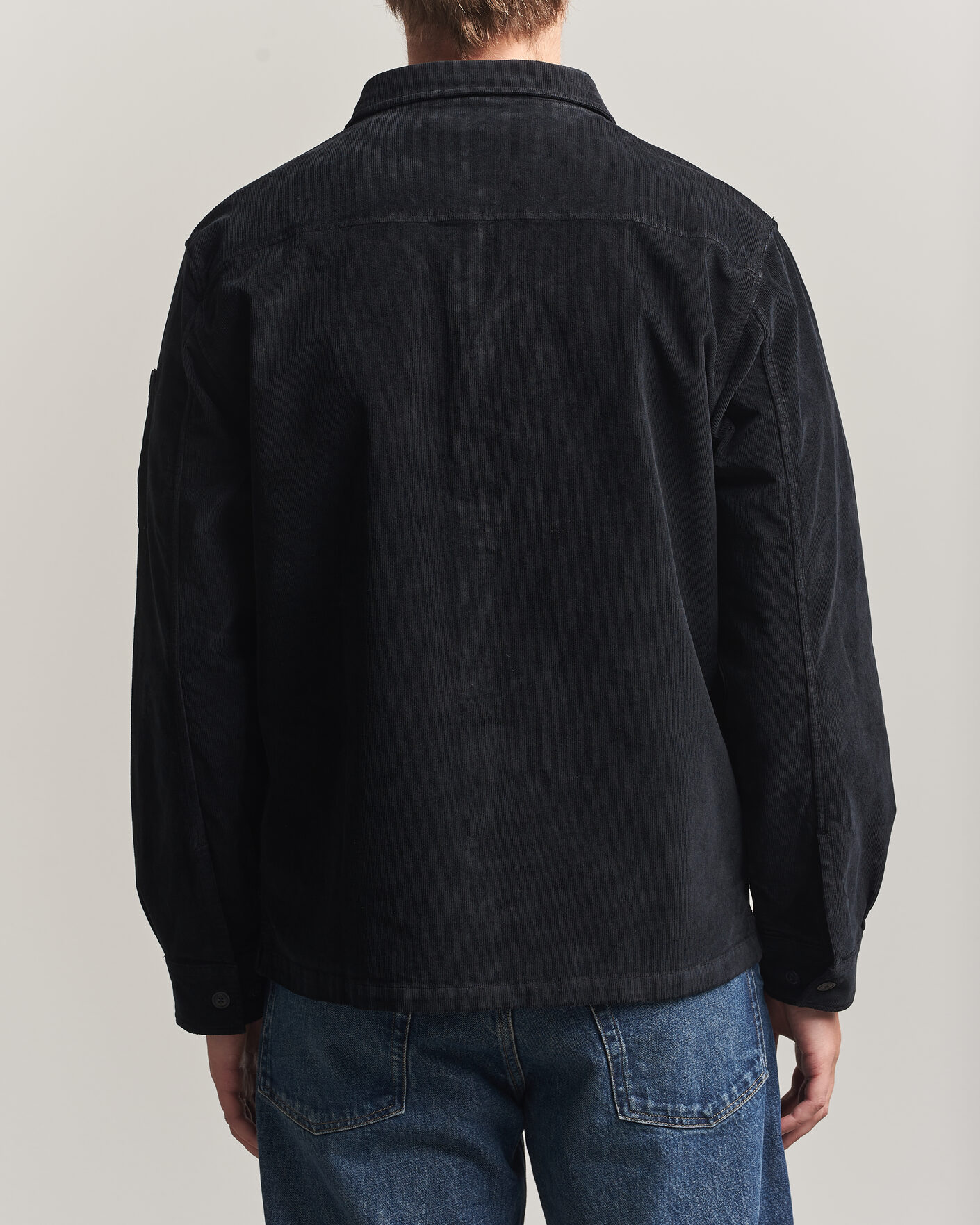Homme | Chemises | C.P. Company | Corduroy Lens Overshirt Black