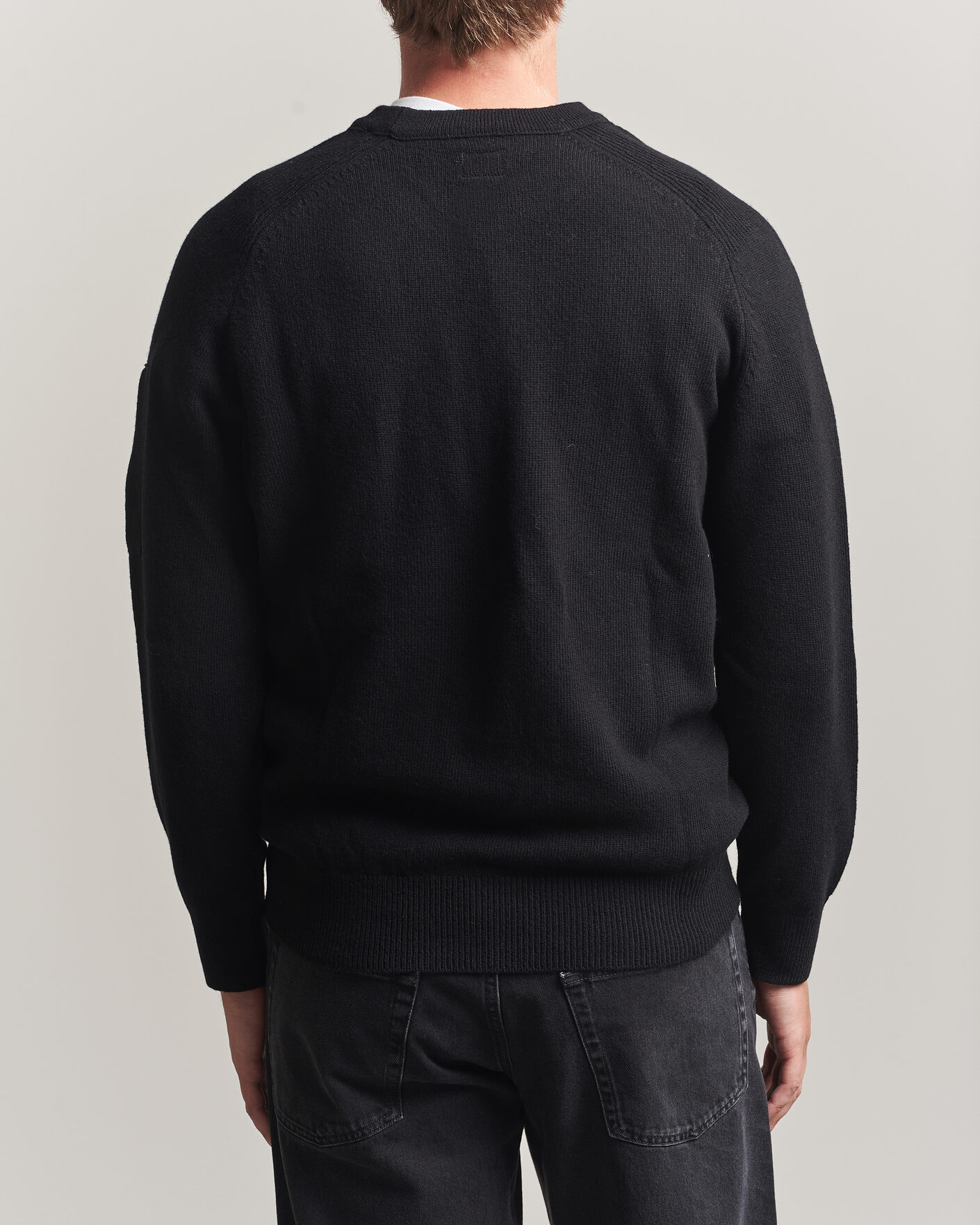 Homme | Pulls Et Tricots | C.P. Company | Knitted Lambswool Crew Neck Black