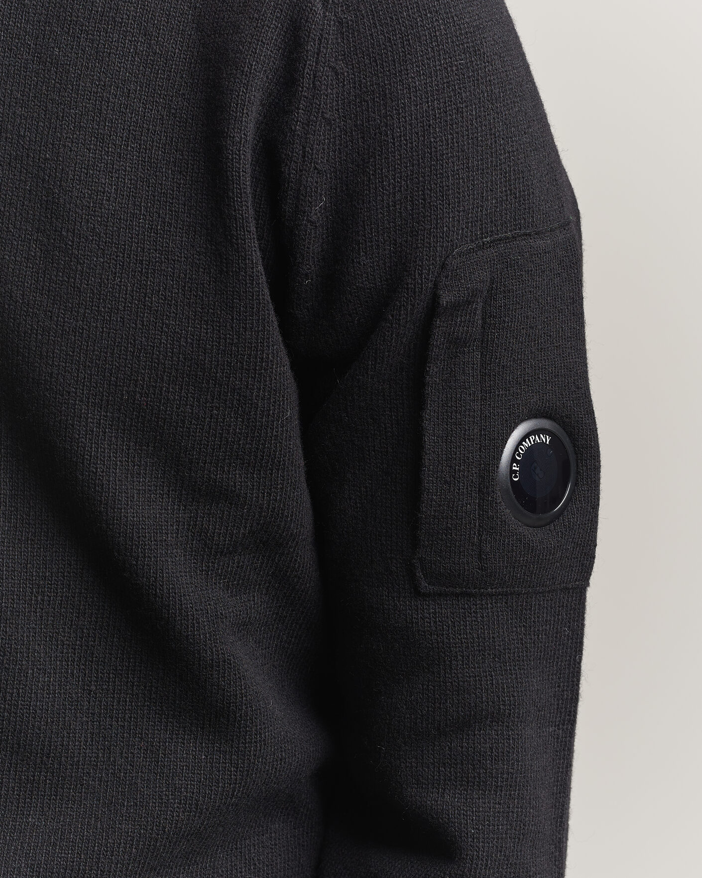 Homme | Pulls Et Tricots | C.P. Company | Knitted Lambswool Crew Neck Black
