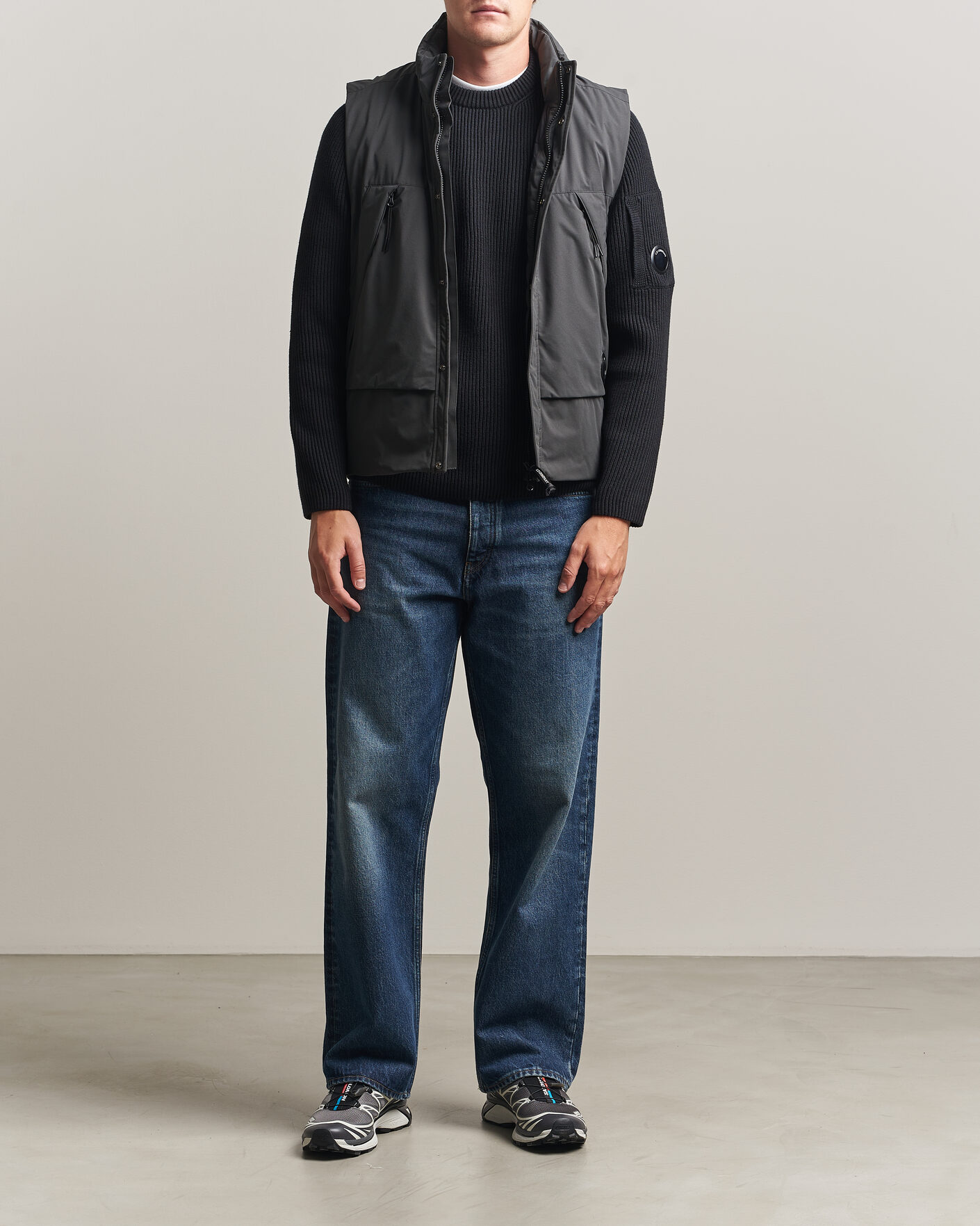 Homme | Gilets | C.P. Company | Pro-Tek Lightweight Padded Vest Dark Grey