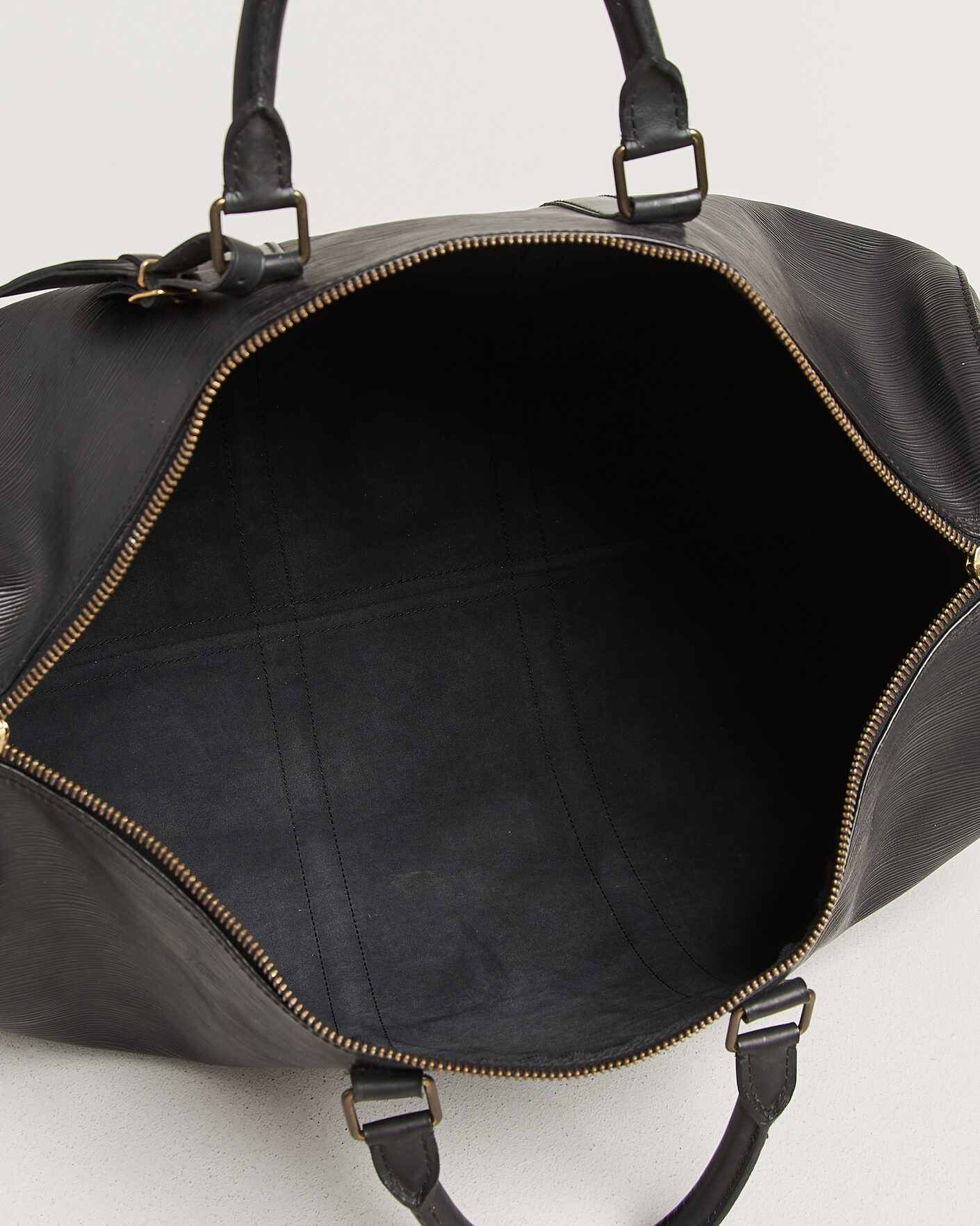 Homme | Pre-Owned & Vintage Bags | Louis Vuitton Pre-Owned | Keepall 50 Epi Leather Black