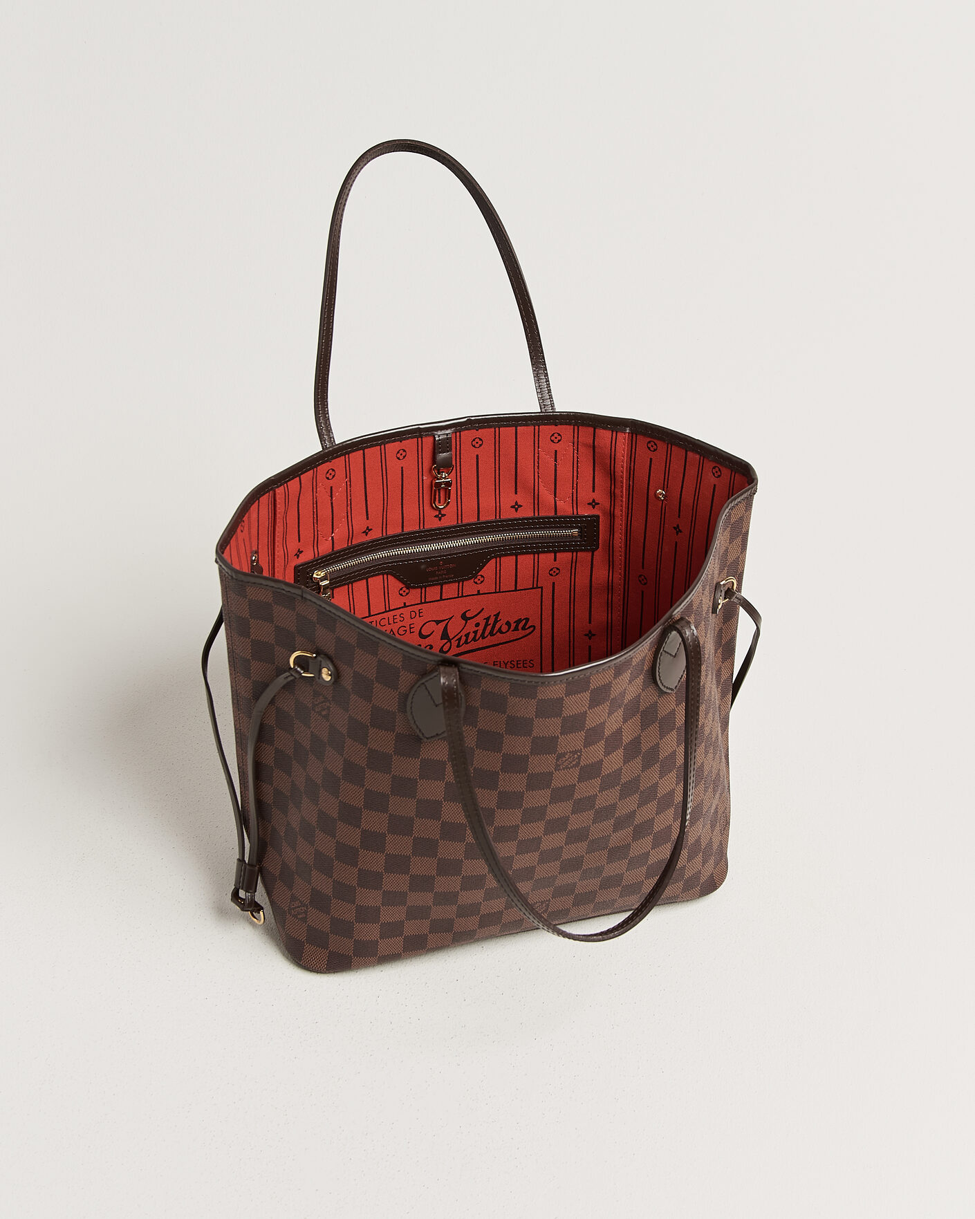 Homme | Pre-Owned & Vintage Bags | Louis Vuitton Pre-Owned | Neverfull MM Damier Ebene