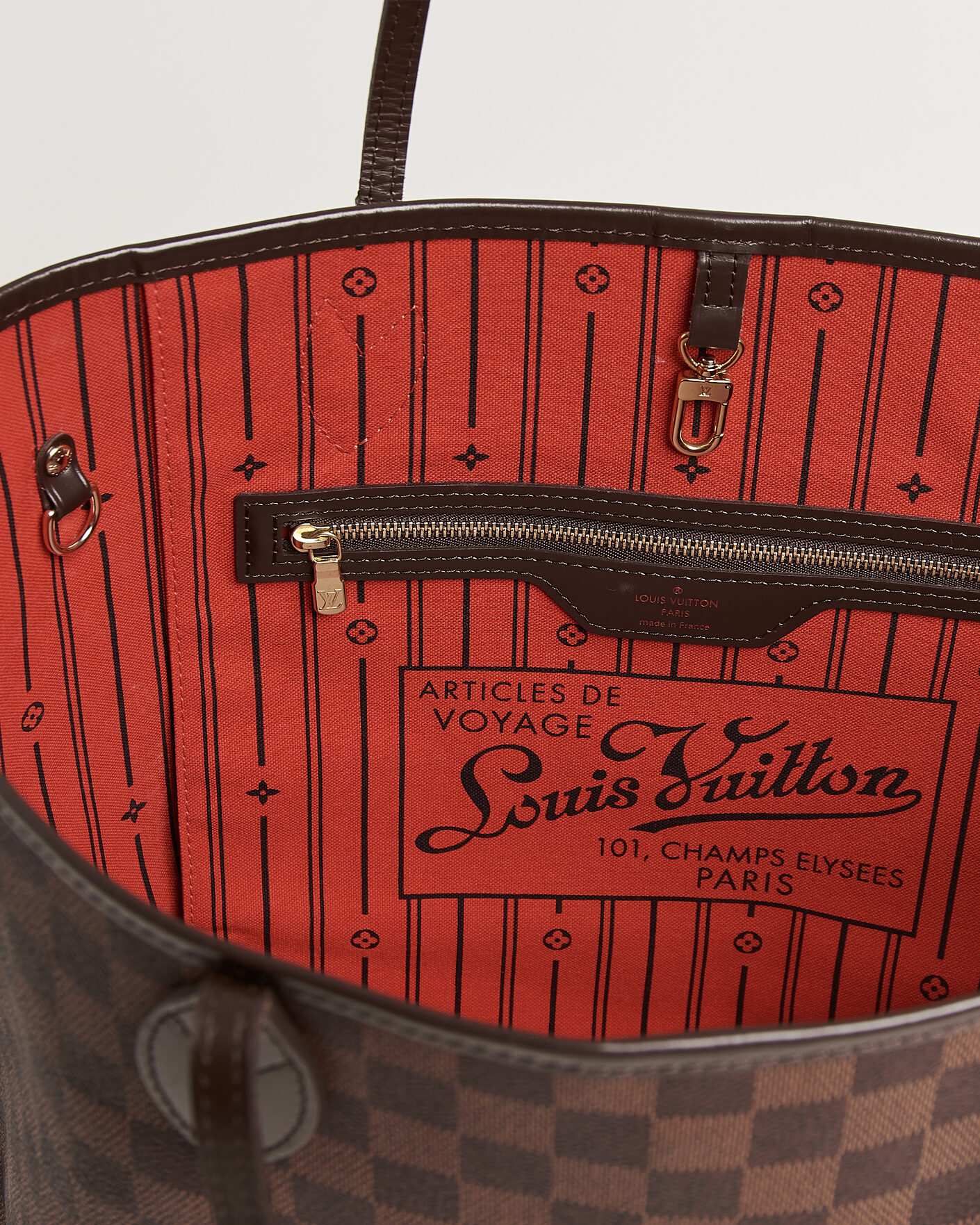 Homme | Pre-Owned & Vintage Bags | Louis Vuitton Pre-Owned | Neverfull MM Damier Ebene
