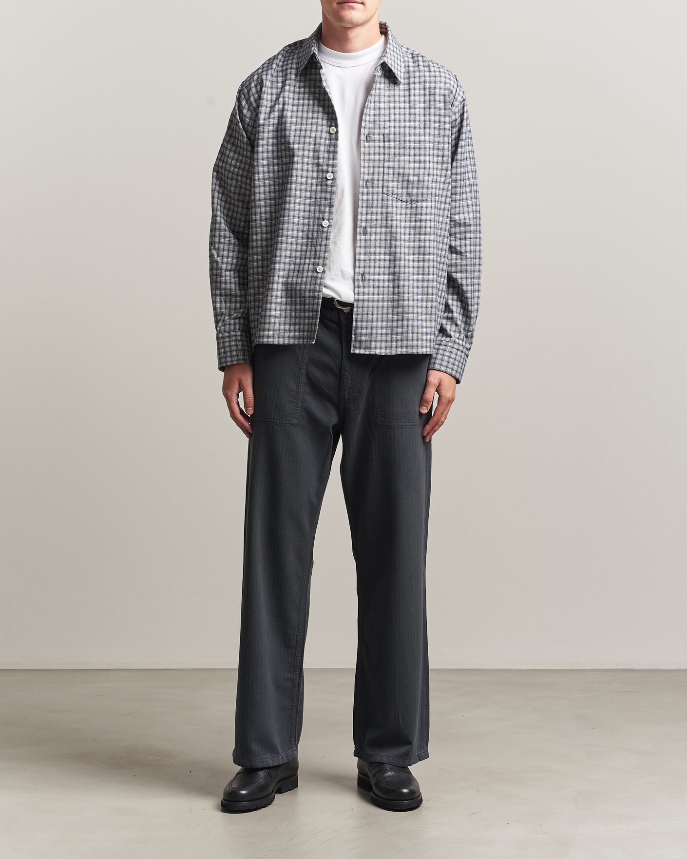 Homme | Pantalons | Jeanerica | Genua Worker Chino Chevron Anthracite