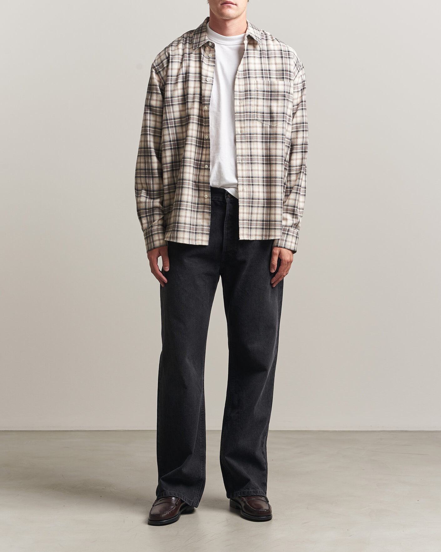 Homme | Chemises | Jeanerica | Byron Checked Flannel Shirt Brown