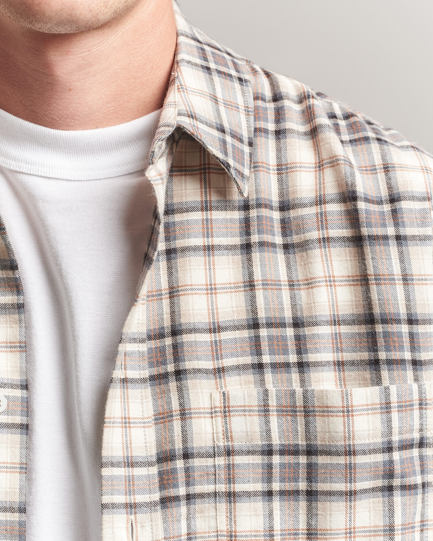 Homme | Chemises | Jeanerica | Byron Checked Flannel Shirt Brown