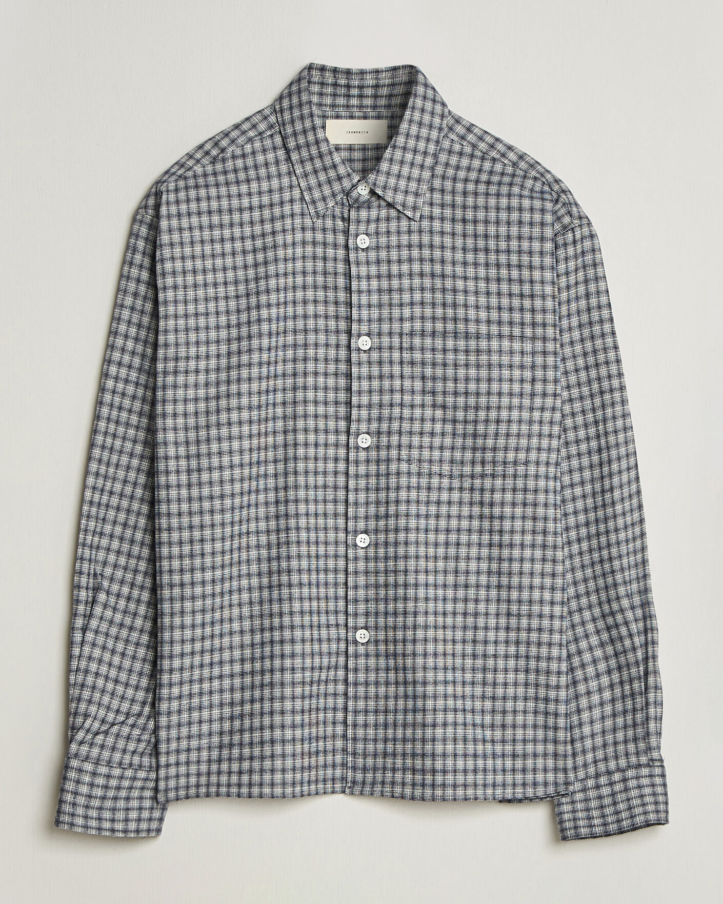 Homme | Chemises | Jeanerica | Juan Checked Flannel Shirt Blue