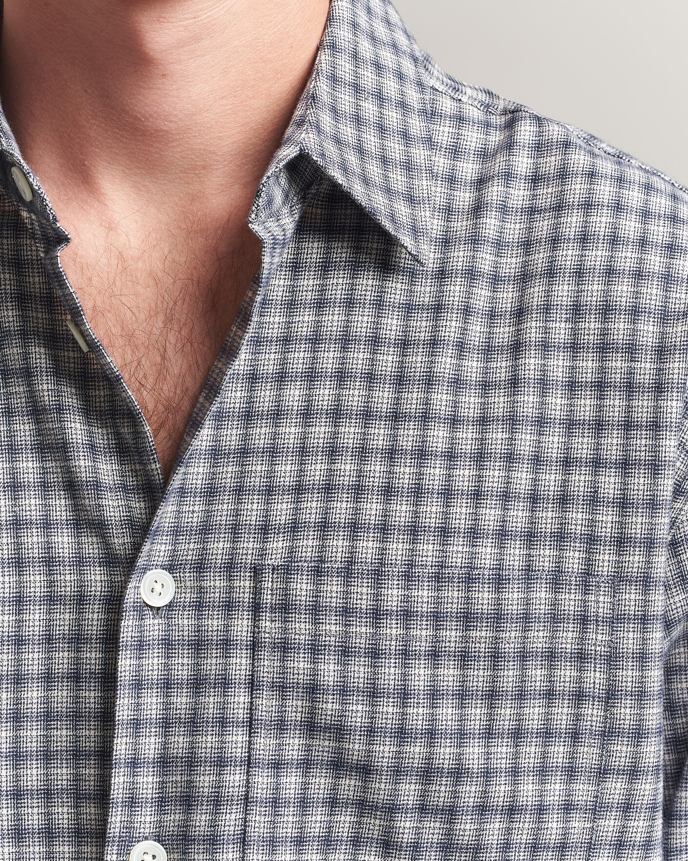 Homme | Chemises | Jeanerica | Juan Checked Flannel Shirt Blue