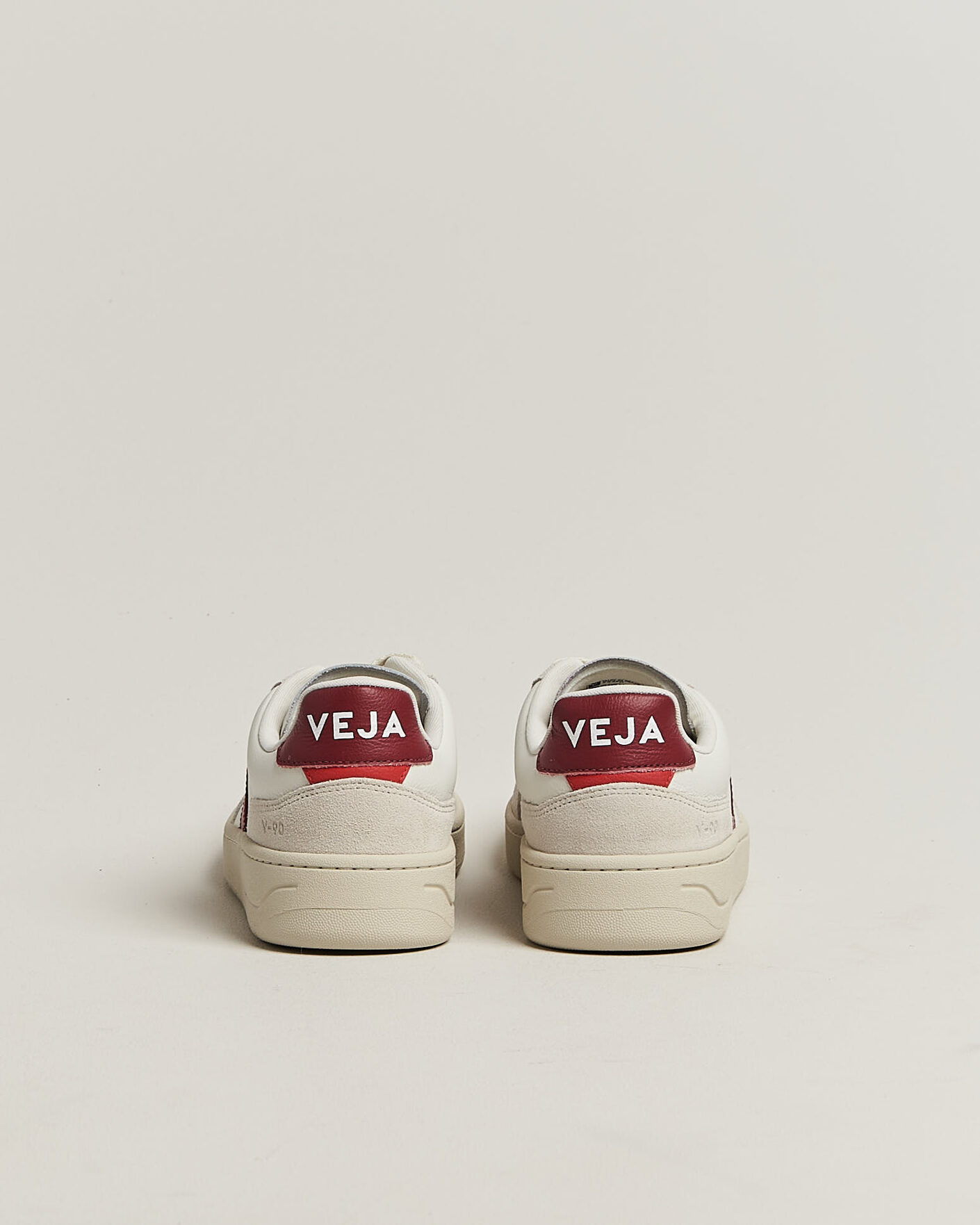 Homme | Baskets | Veja | V-90 Sneaker White/Marsala Natural