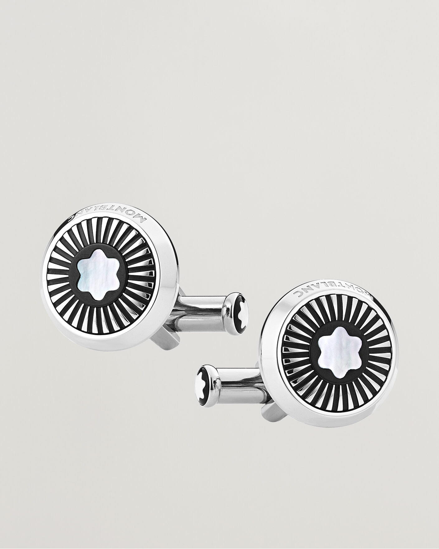  | Nouveautés dans le magasin | Montblanc | Ray Pattern Mother-of-Pearl Snowcap Cufflinks