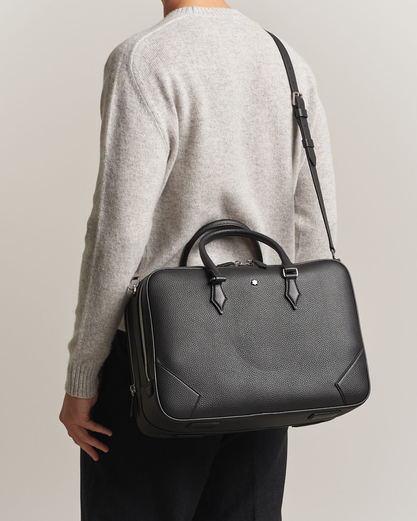 Homme | Sacs | Montblanc | Large Briefcase Grain Leather Black