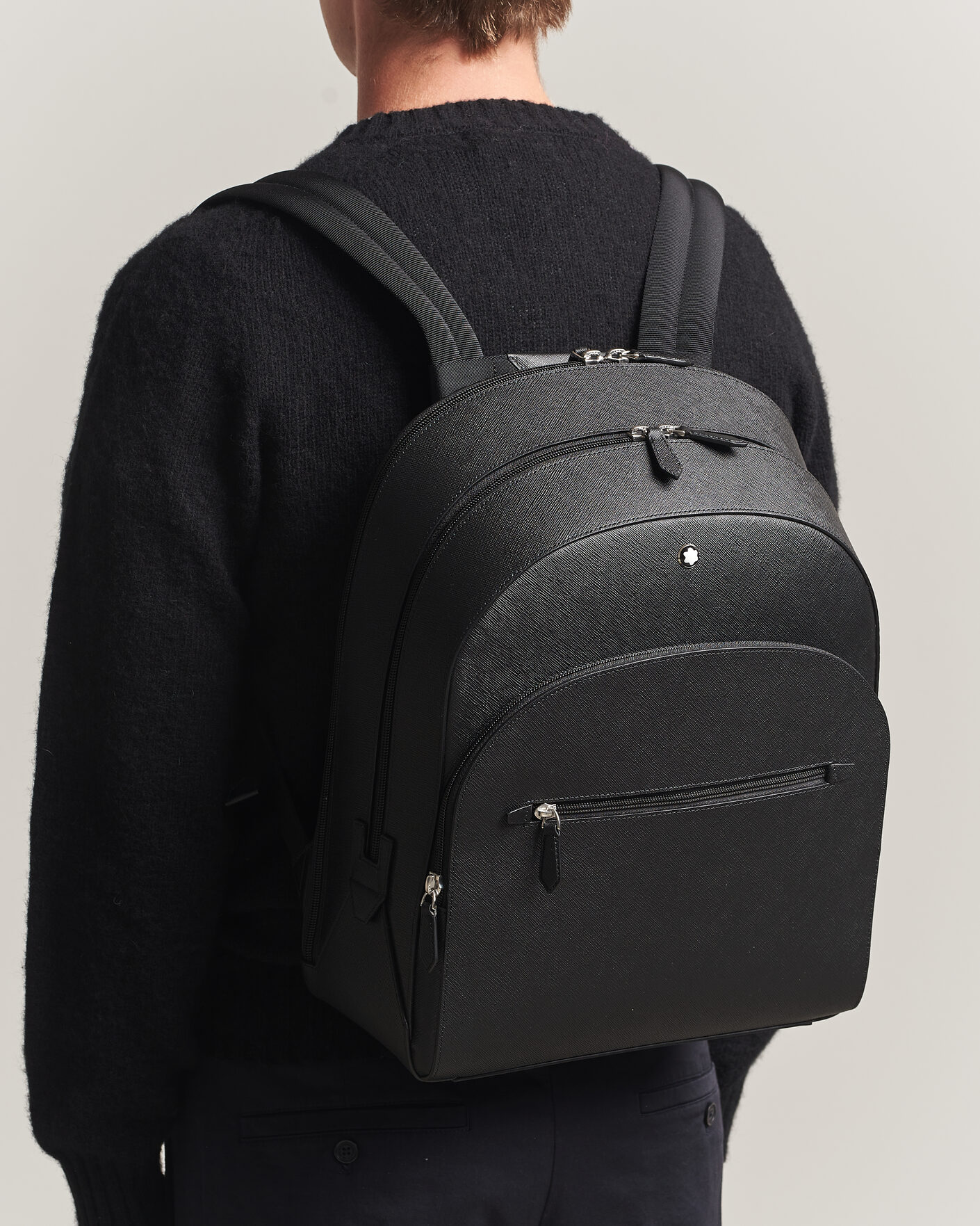 Homme | Sacs | Montblanc | Sartorial Large Backpack 3 Compartments Black
