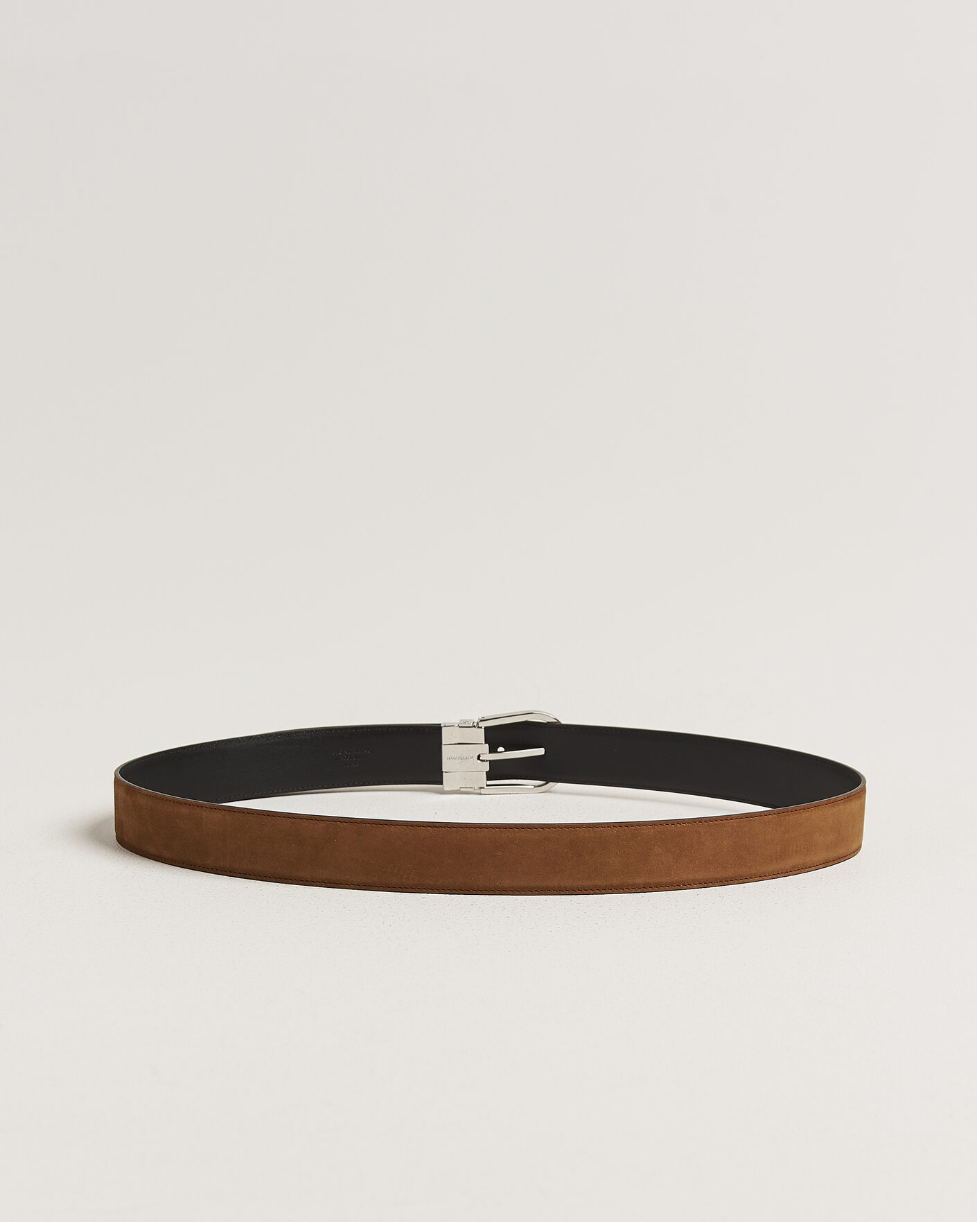 Homme | Ceintures | Montblanc | 35mm Reversible Suede/Calf Horseshoe Belt Brown/Black