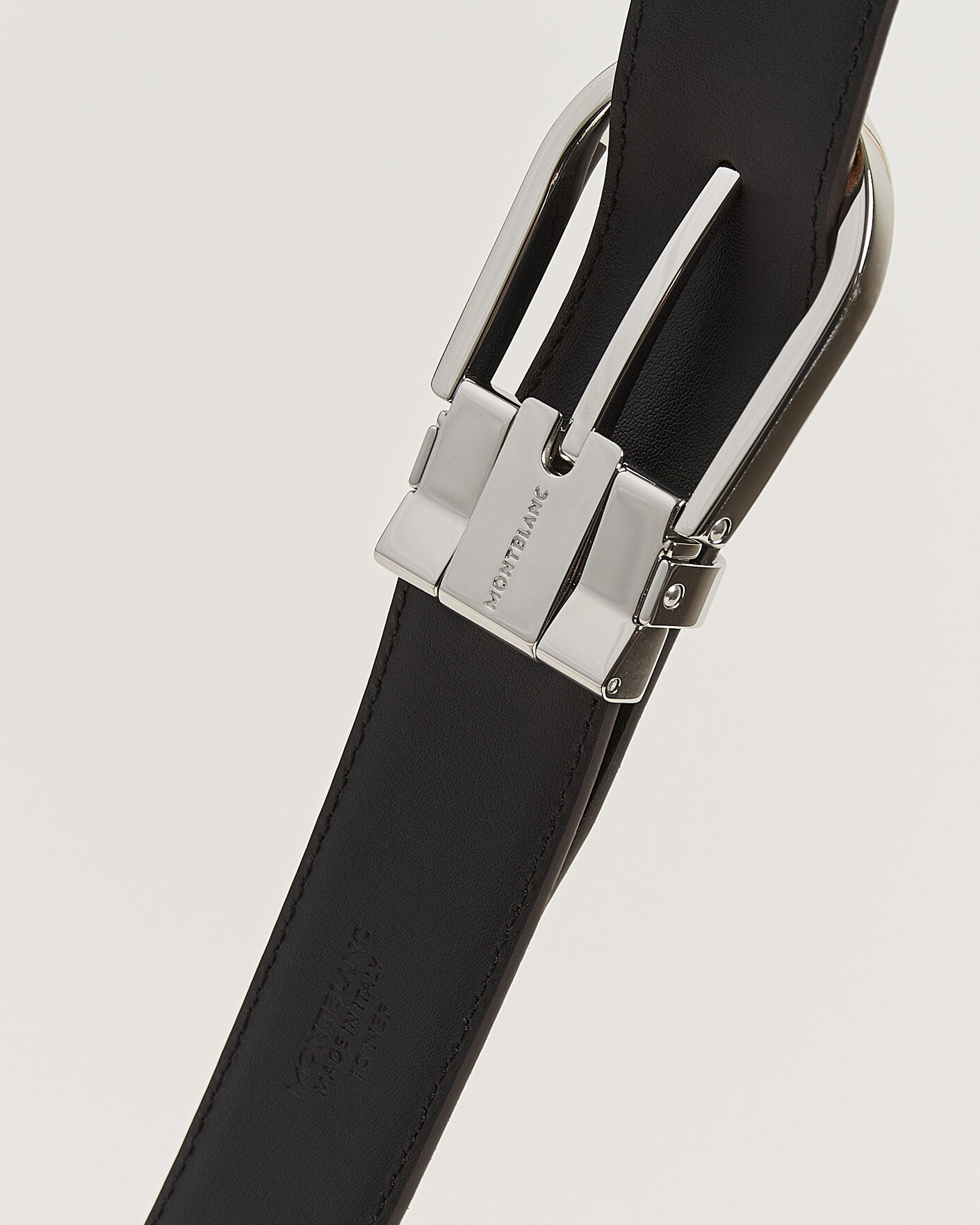 Homme | Ceintures | Montblanc | 35mm Reversible Suede/Calf Horseshoe Belt Brown/Black