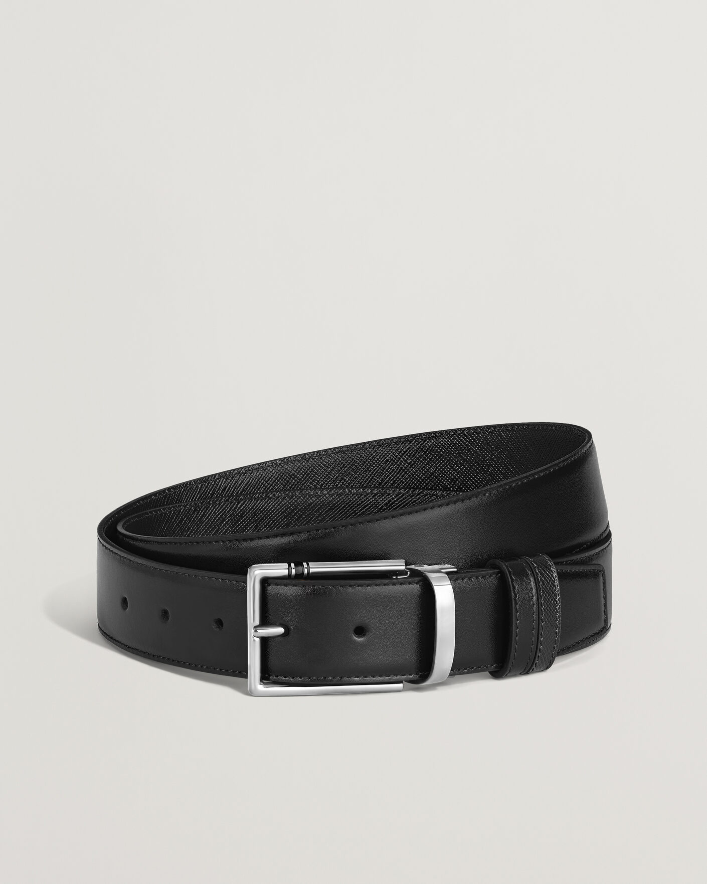 Homme | Ceintures | Montblanc | 35mm Reversible Calf/Sartorial Belt Black