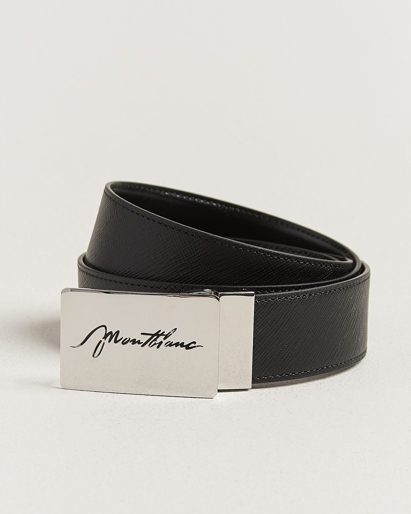  | Nouveautés dans le magasin | Montblanc | 35mm Reversible Sartorial/Calf Logo Belt Black