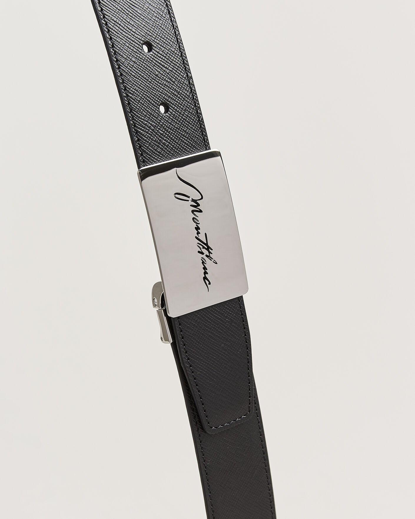 Homme | Ceintures | Montblanc | 35mm Reversible Sartorial/Calf Logo Belt Black